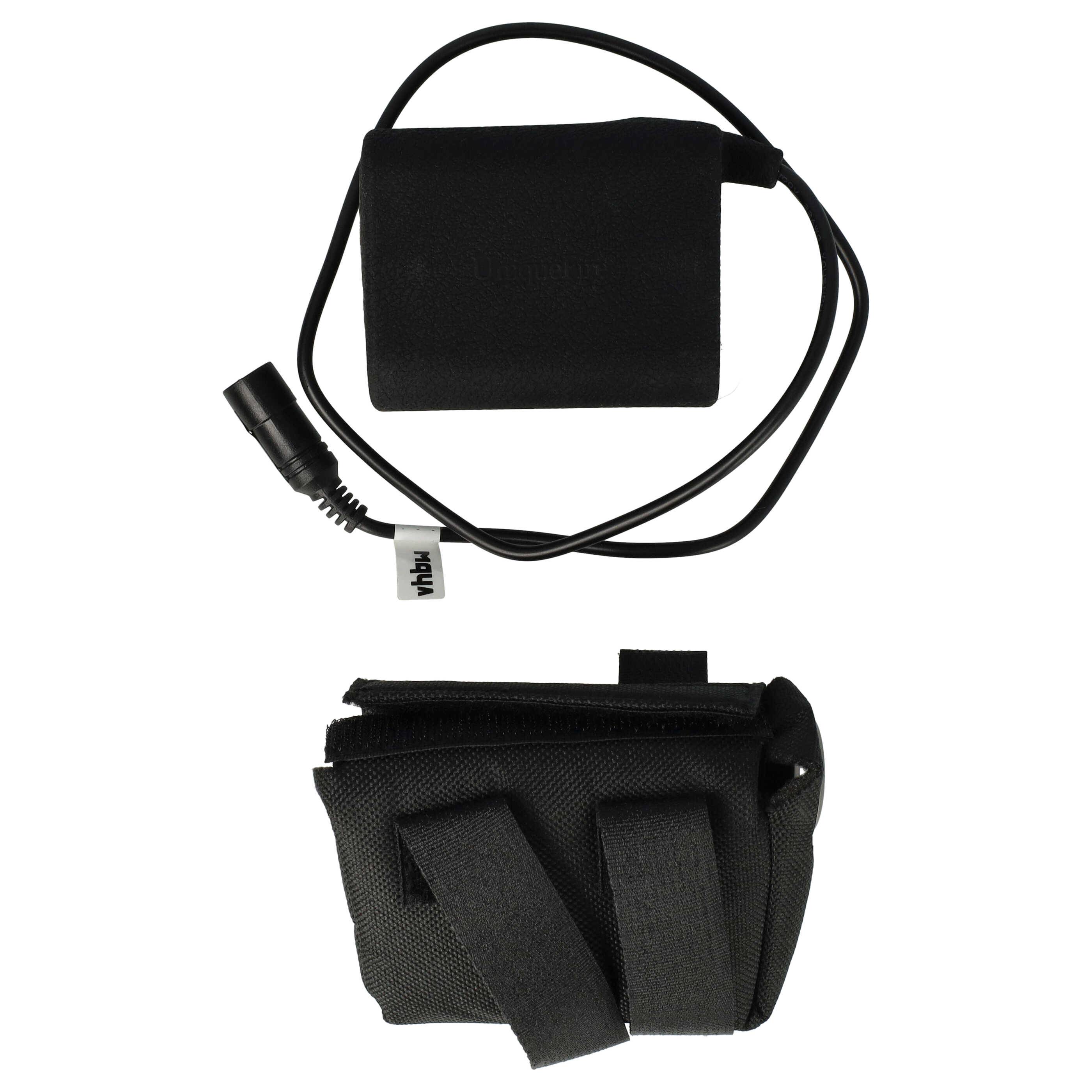 vhbw Akkupack für Fahrradlampen (7800 mAh, 8,4 V, Li-Ion), wasserabweisendes Gewebe