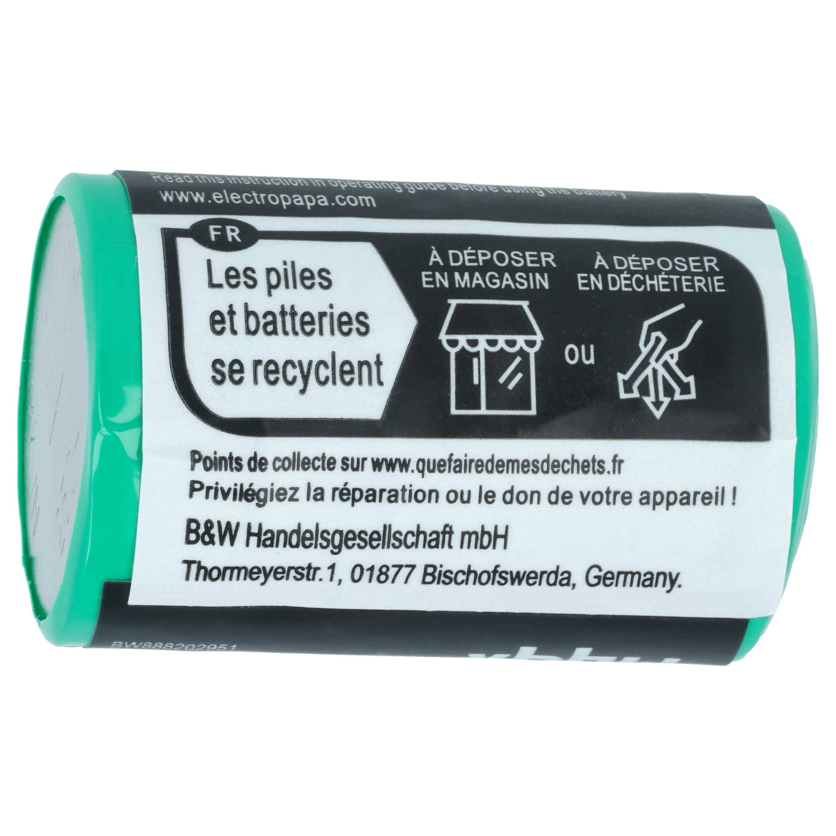 vhbw 5x Akku kompatibel mit Servox Speech, Digital XL, 19632, 14266, D45N7 Medizintechnik (230 mAh, 7,2 V, NiMH)