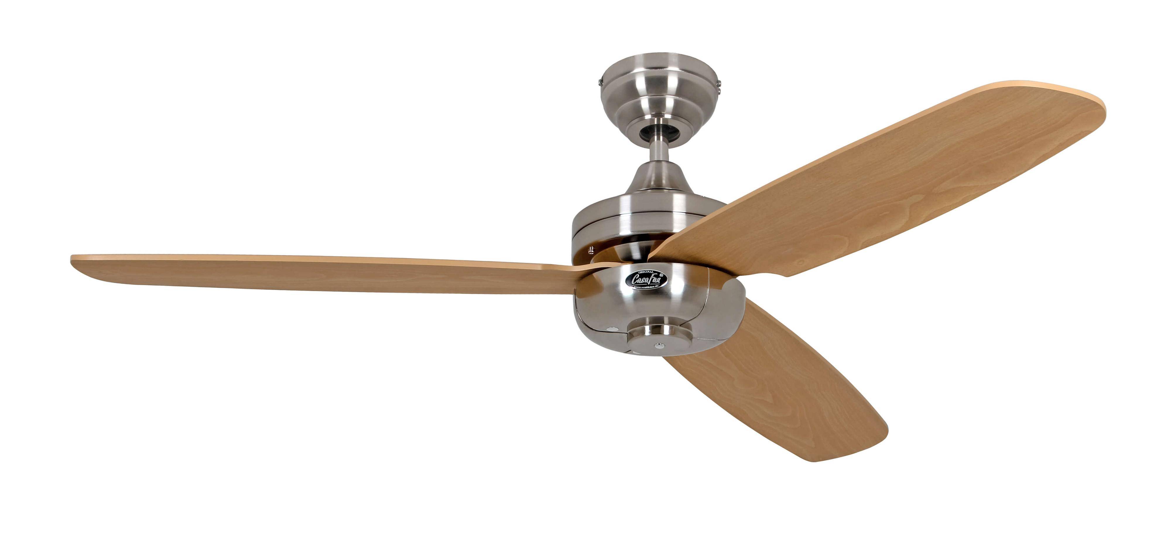 Deckenventilator Night Flight 132 cm Chrom ohne Steuerung