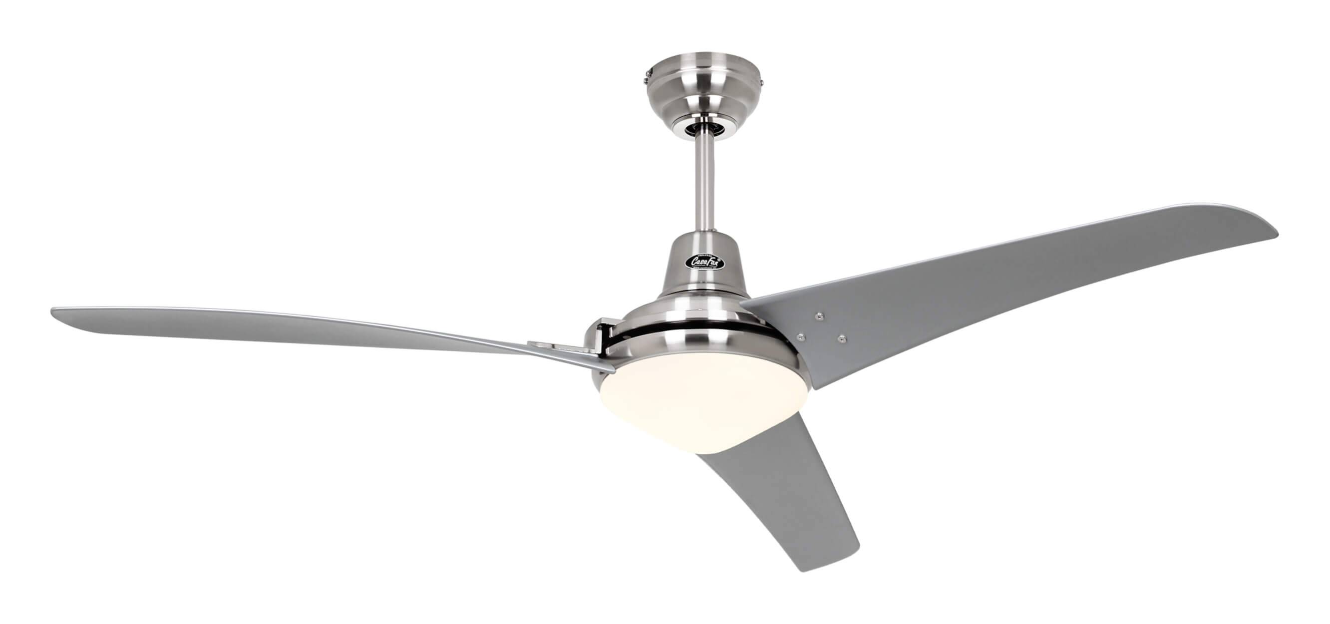Deckenventilator Mirage Chrom 142 cm mit Licht
