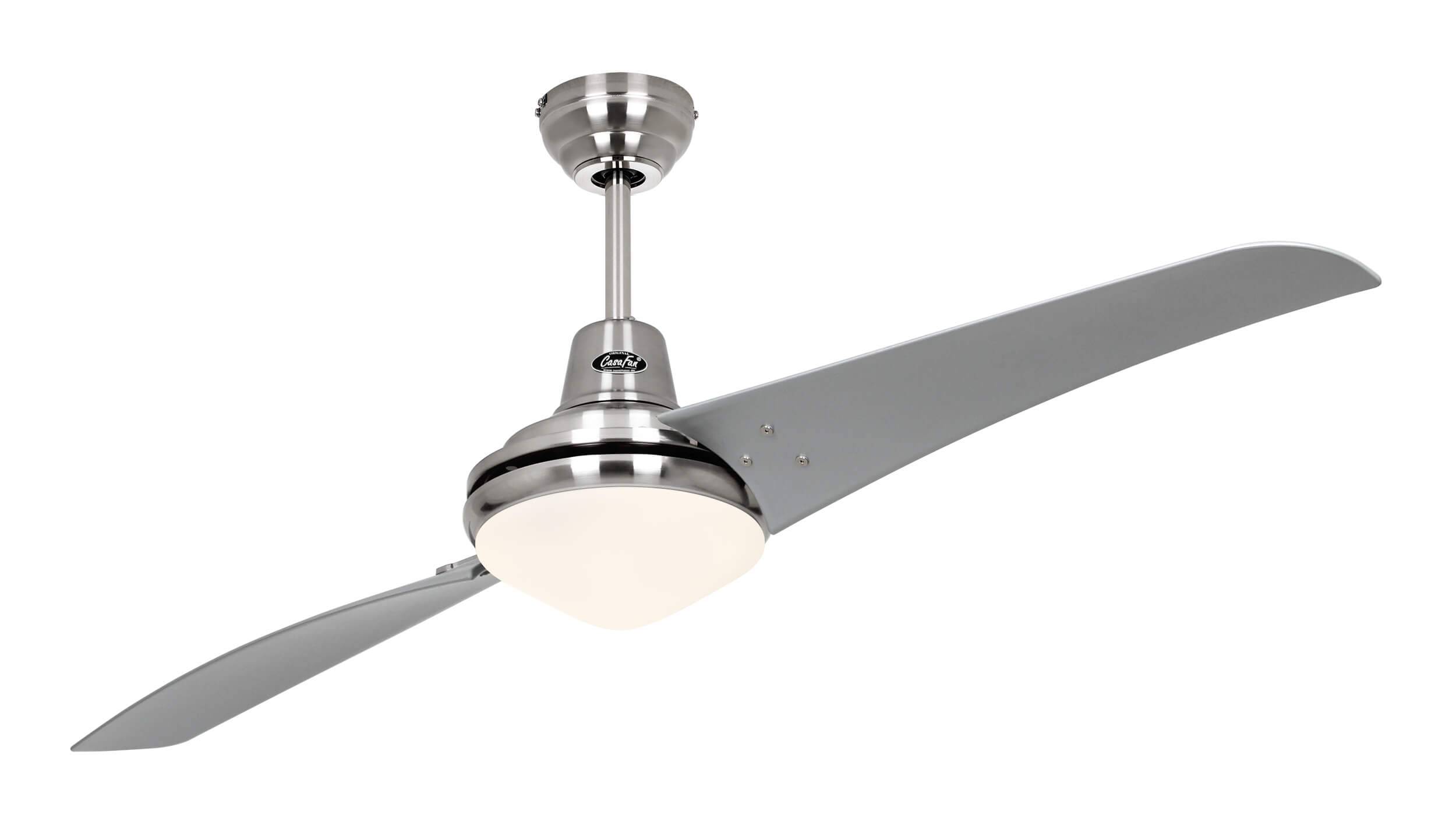 Deckenventilator Mirage Chrom 142 cm mit Licht