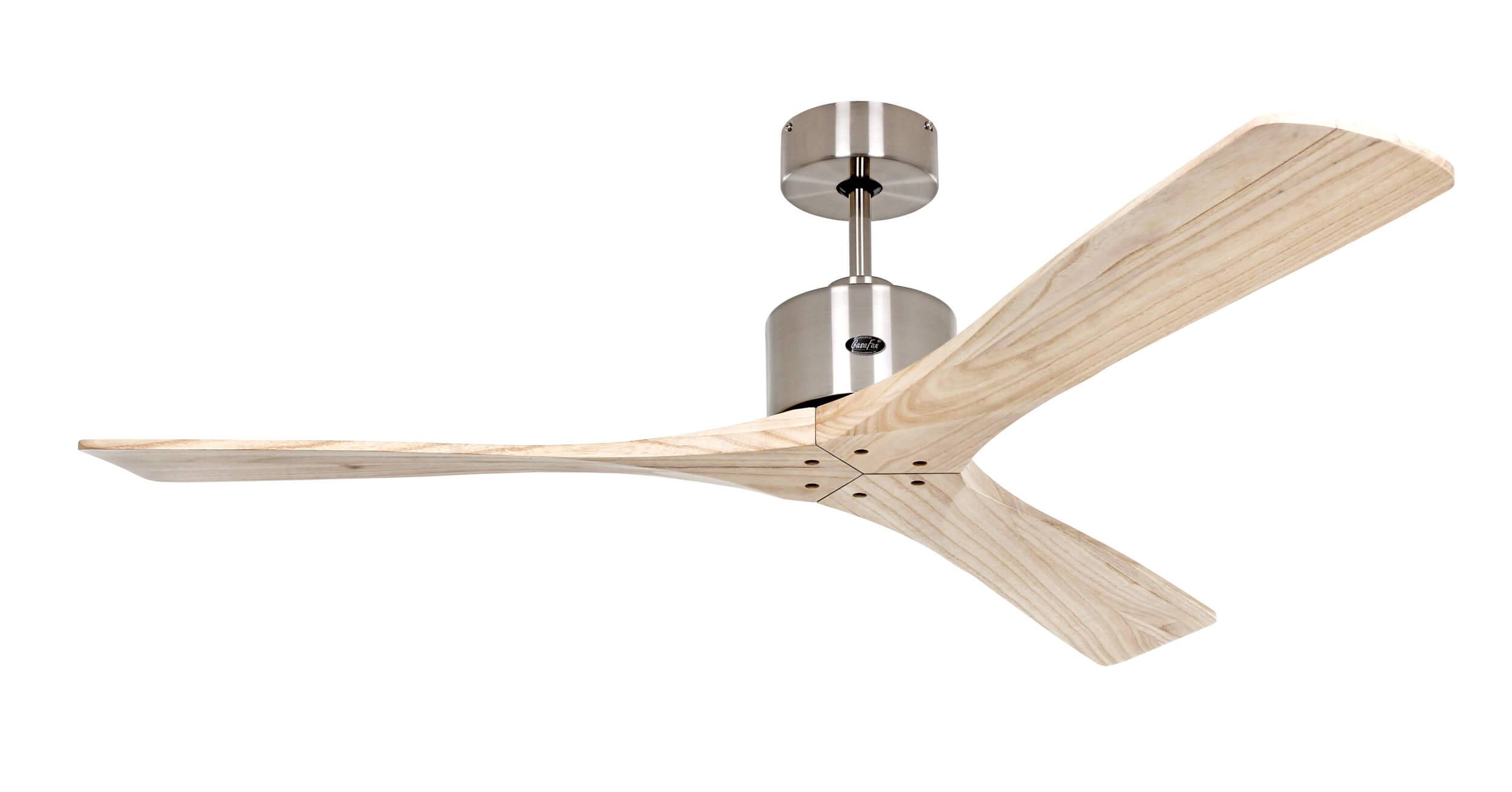 Deckenventilator Macau Chrom / Holz Natur