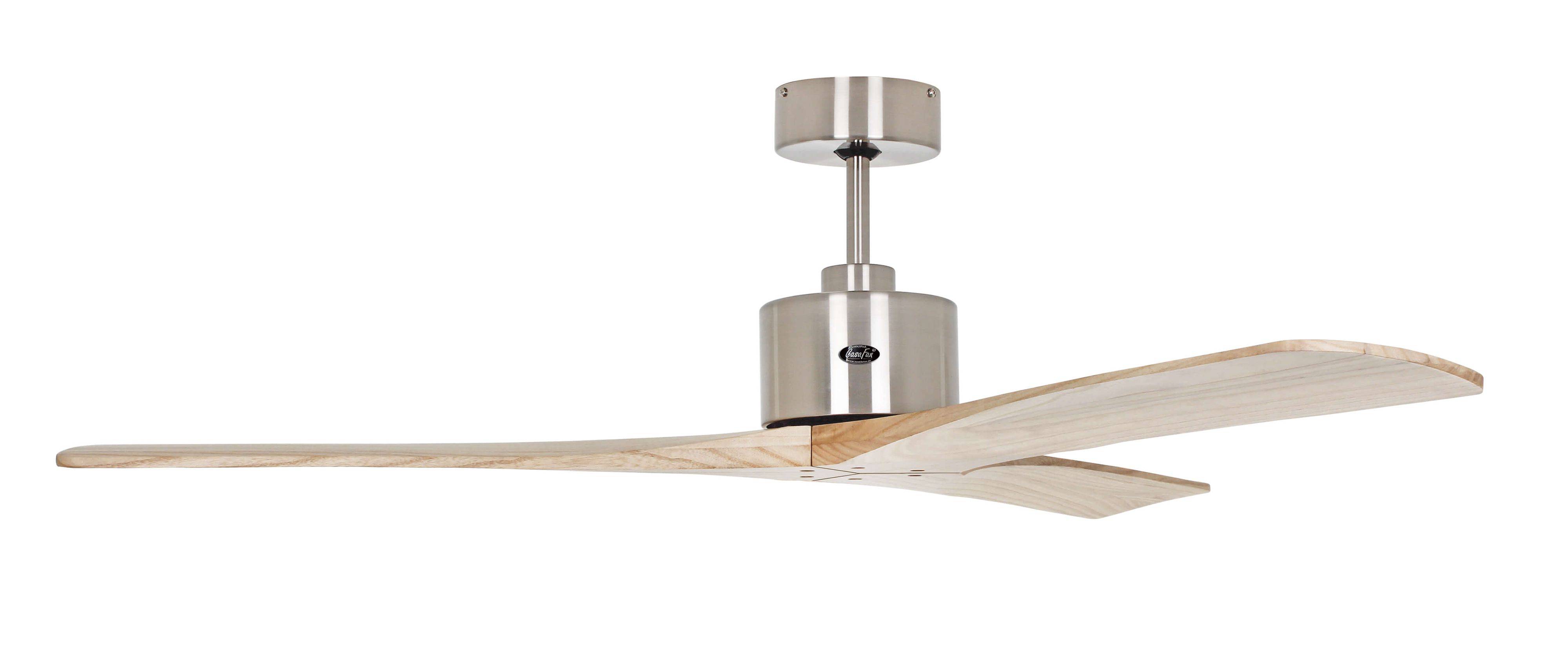 Deckenventilator Macau Chrom / Holz Natur