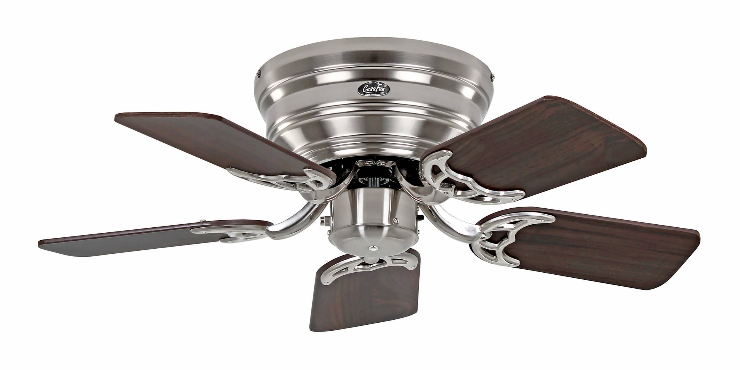 Deckenventilator Classic Flat III Chrom 75