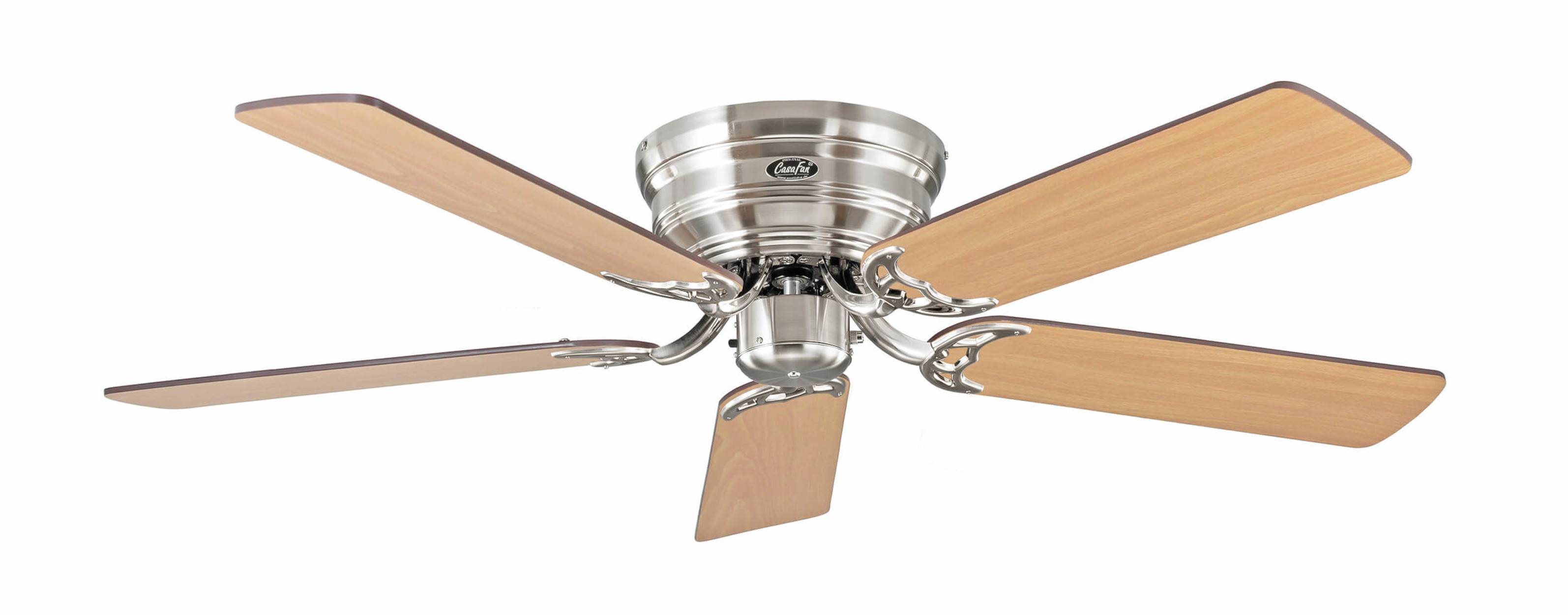 Flacher Deckenventilator Classic Flat III Chrom