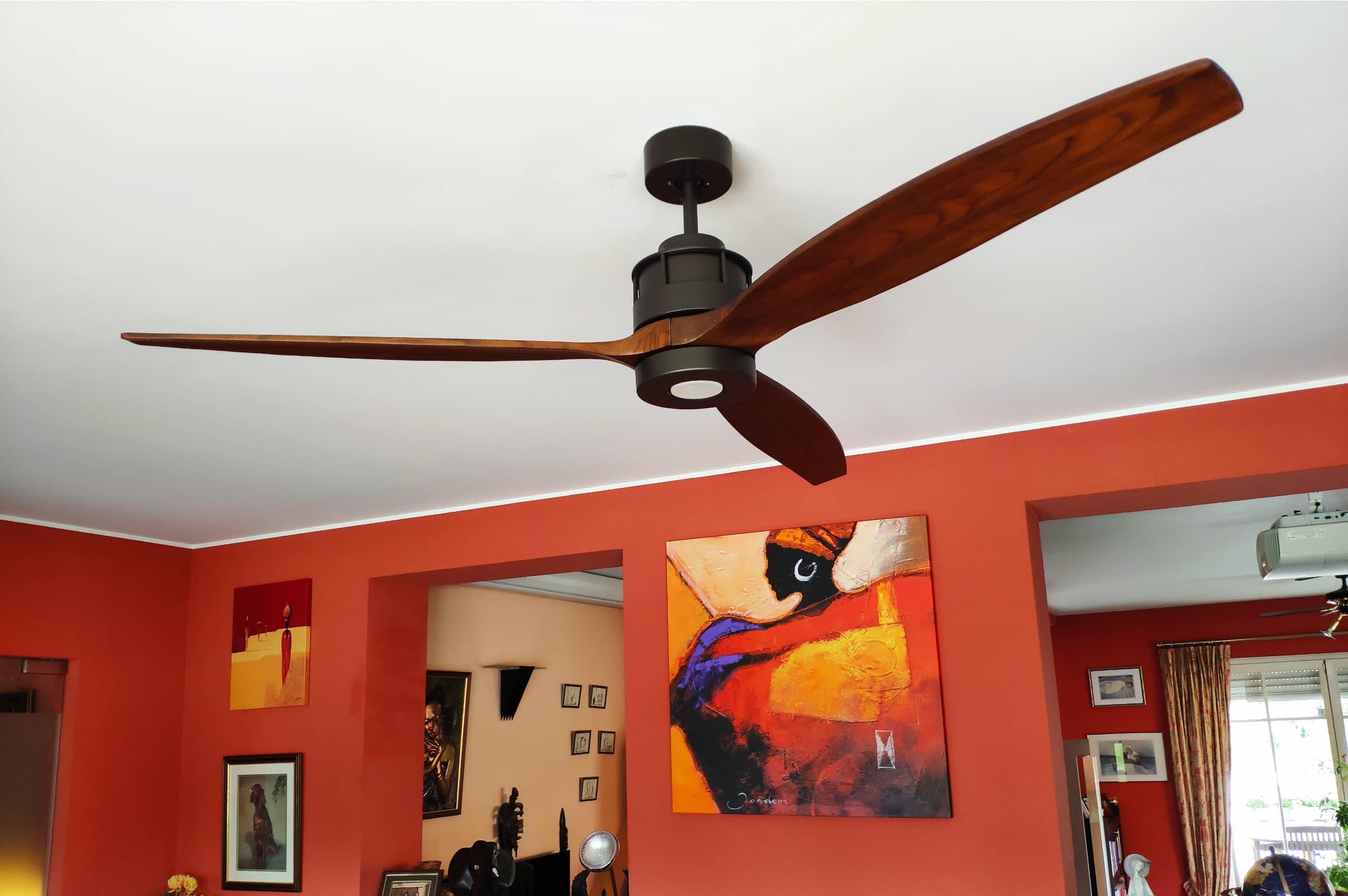 Energiespar Deckenventilator Airfusion Akmani LED Bronze