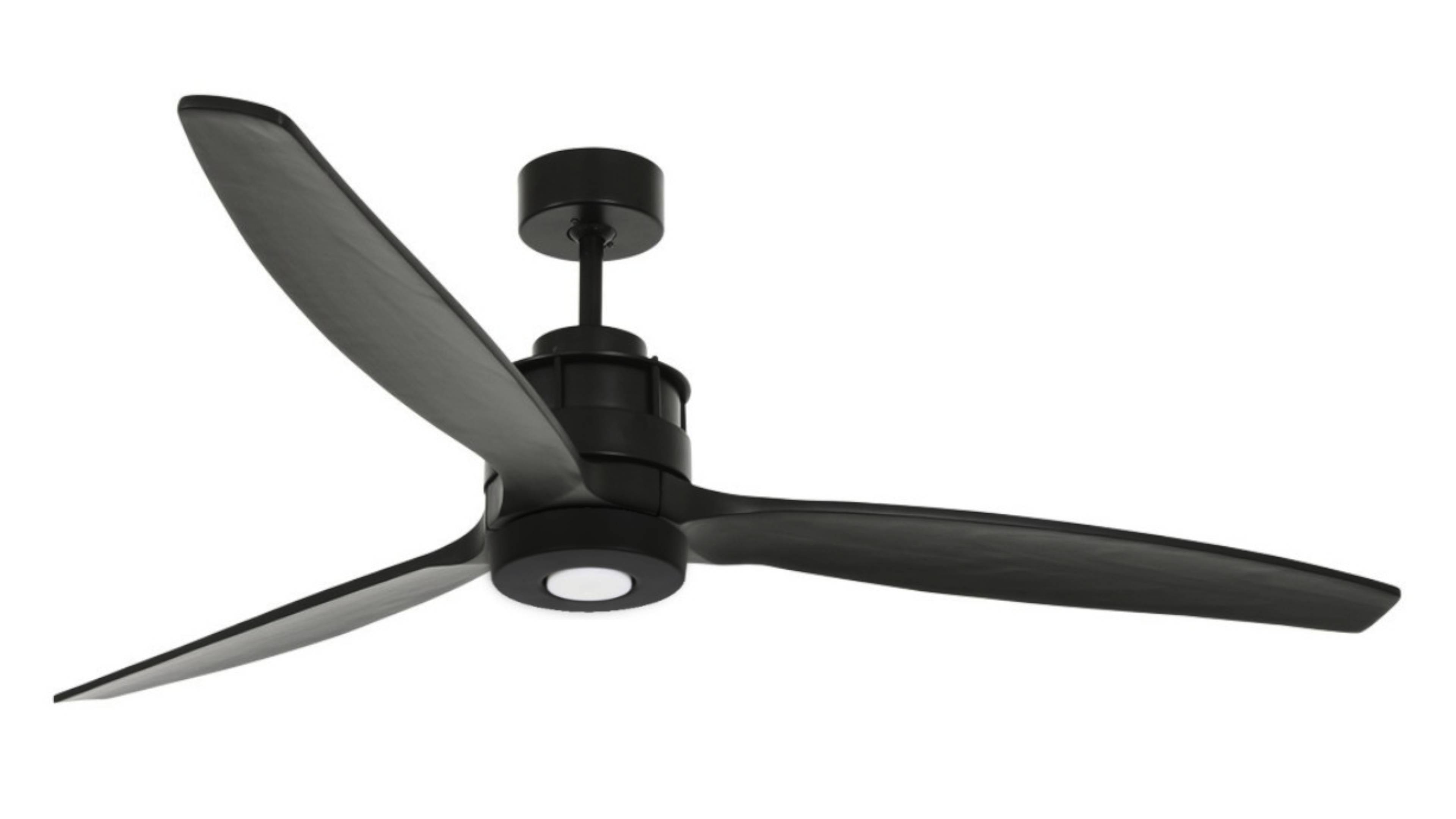 Energiespar Deckenventilator Airfusion Akmani LED Schwarz