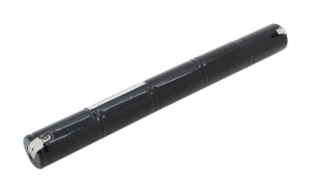 Notleuchtenakku NiMH 6V 2500mAh L1x5 Baby C mit Faston-Anschluß +6,3mm / -4,8mm