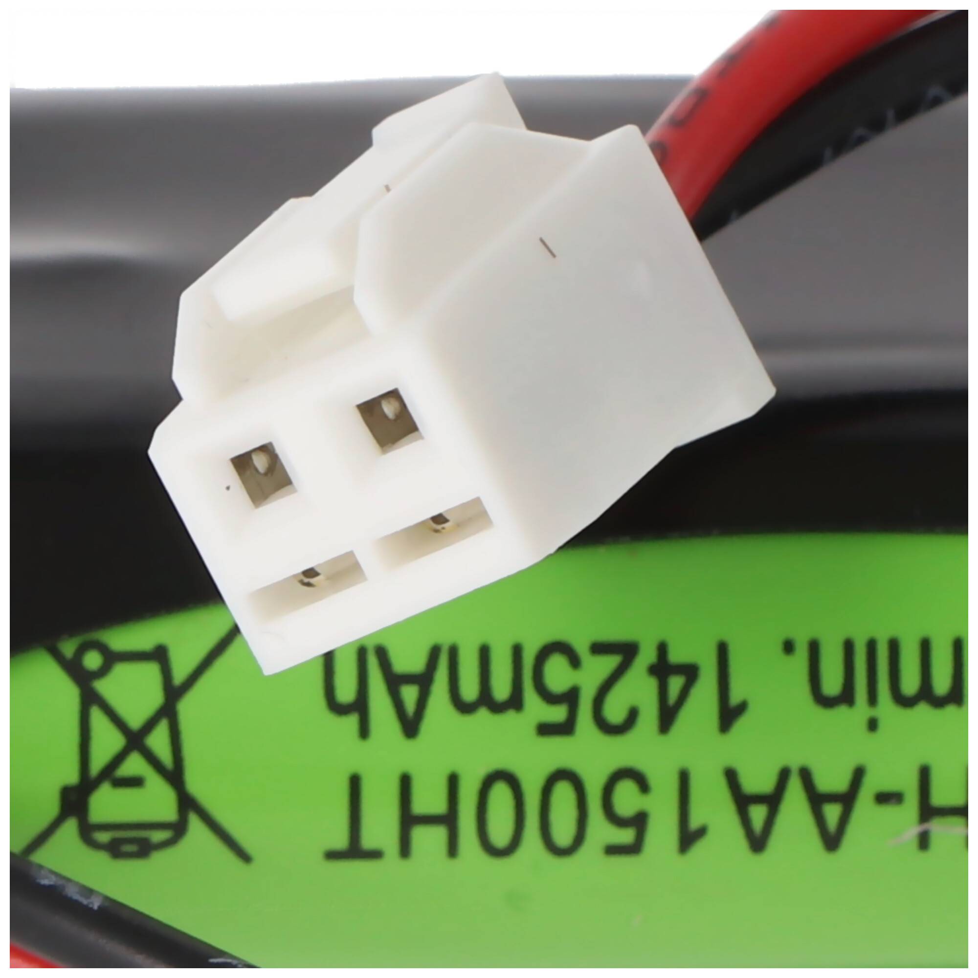 Notleuchtenakku NiMH 2,4V 1500mAh F1x2 Mignon mit 100mm Kabel ersetzt ABB 11190038V/55