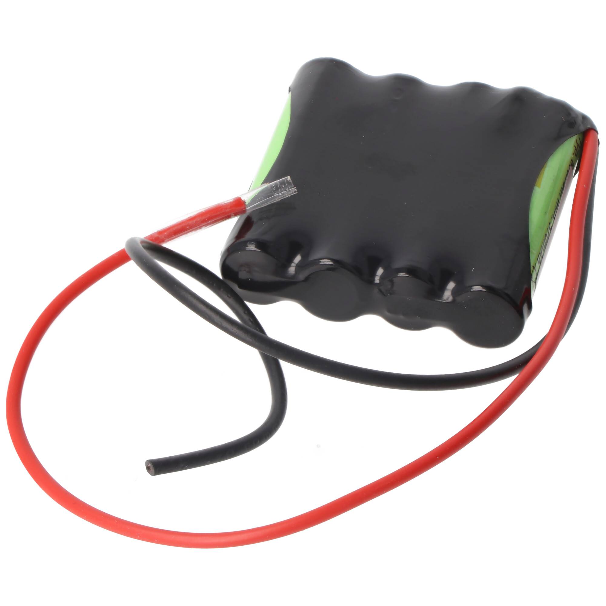 Notleuchtenakku NiMH 4,8V 600mAh F1x4 Micro AAA mit 200mm Kabel