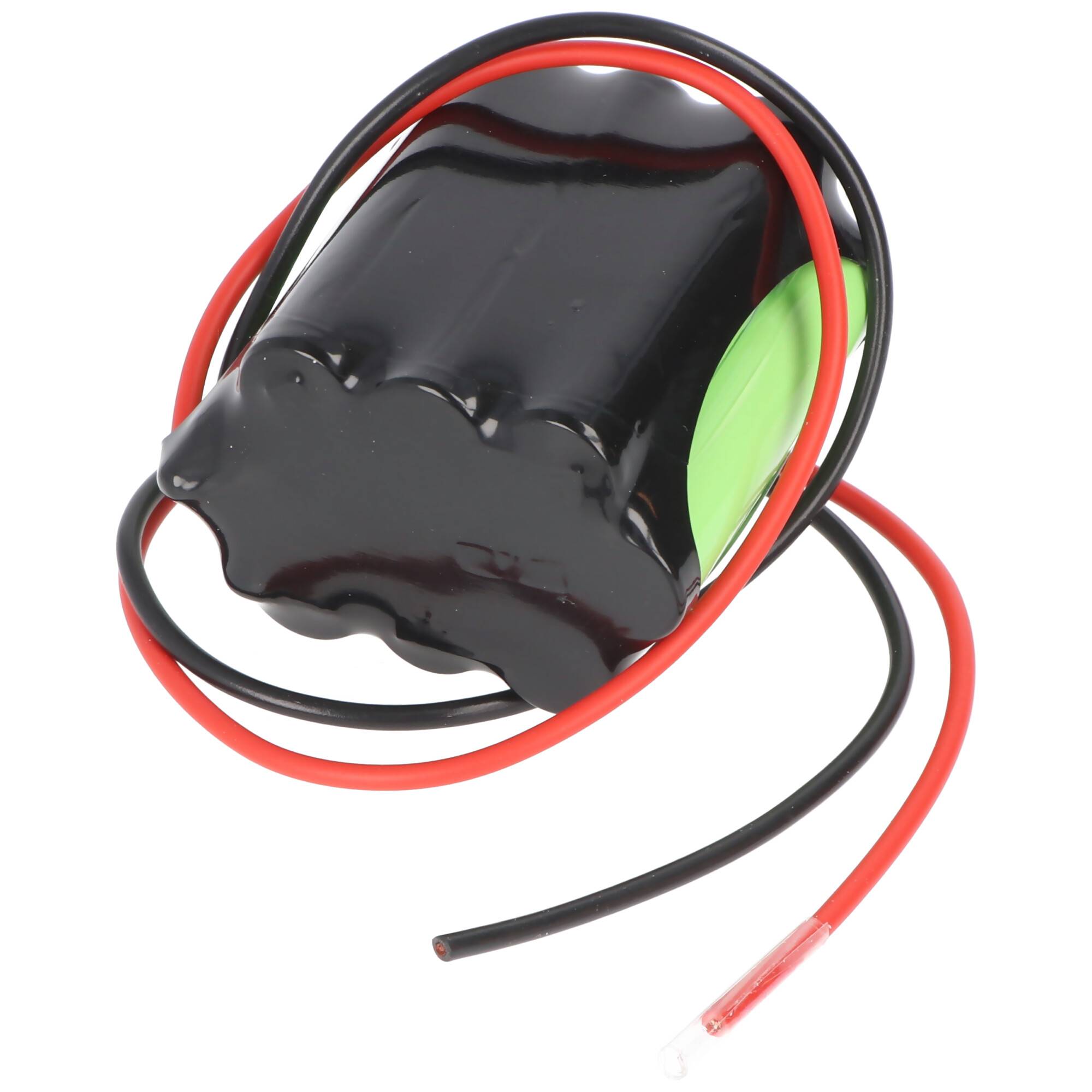 Notleuchtenakku NiMH 12V 600mAh mit 300mm Kabel ersetzt RPower 20109 LEX, 44,2 x 29,1mm