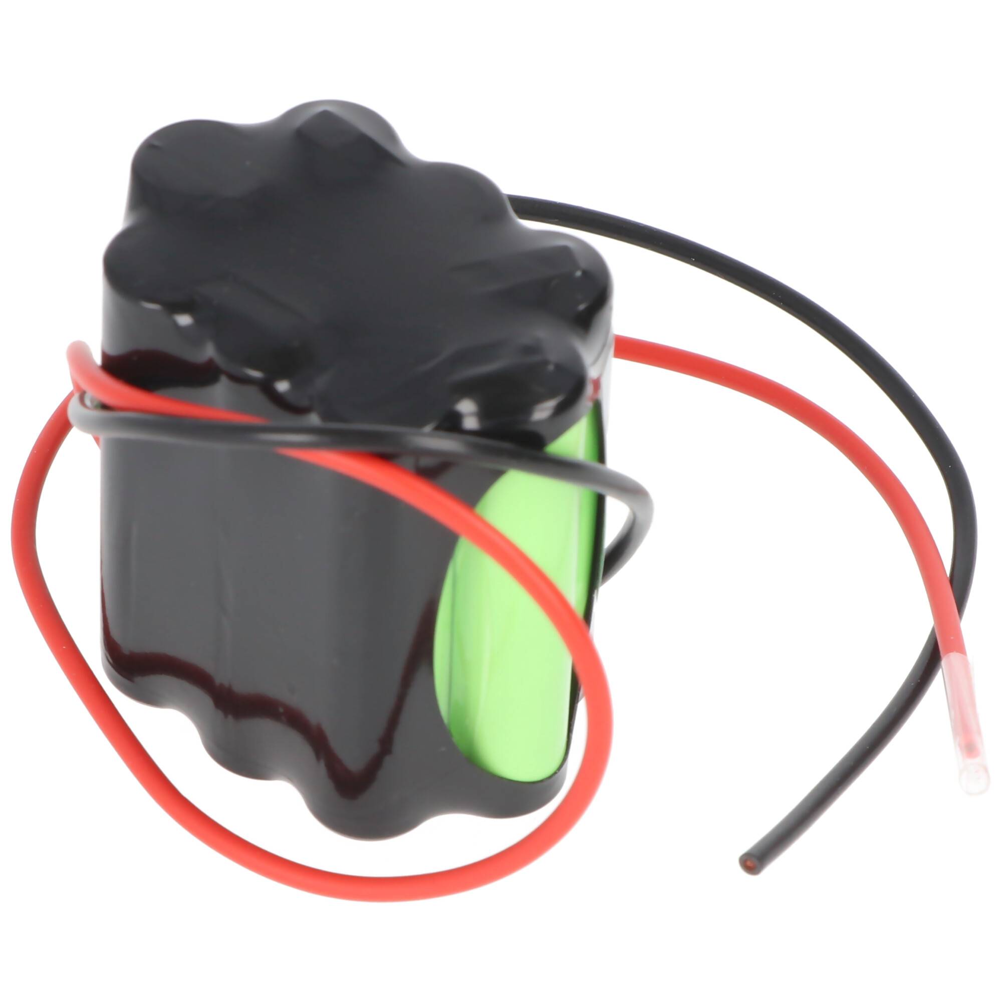 Notleuchtenakku NiMH 12V 600mAh mit 300mm Kabel ersetzt RPower 20109 LEX, 44,2 x 29,1mm