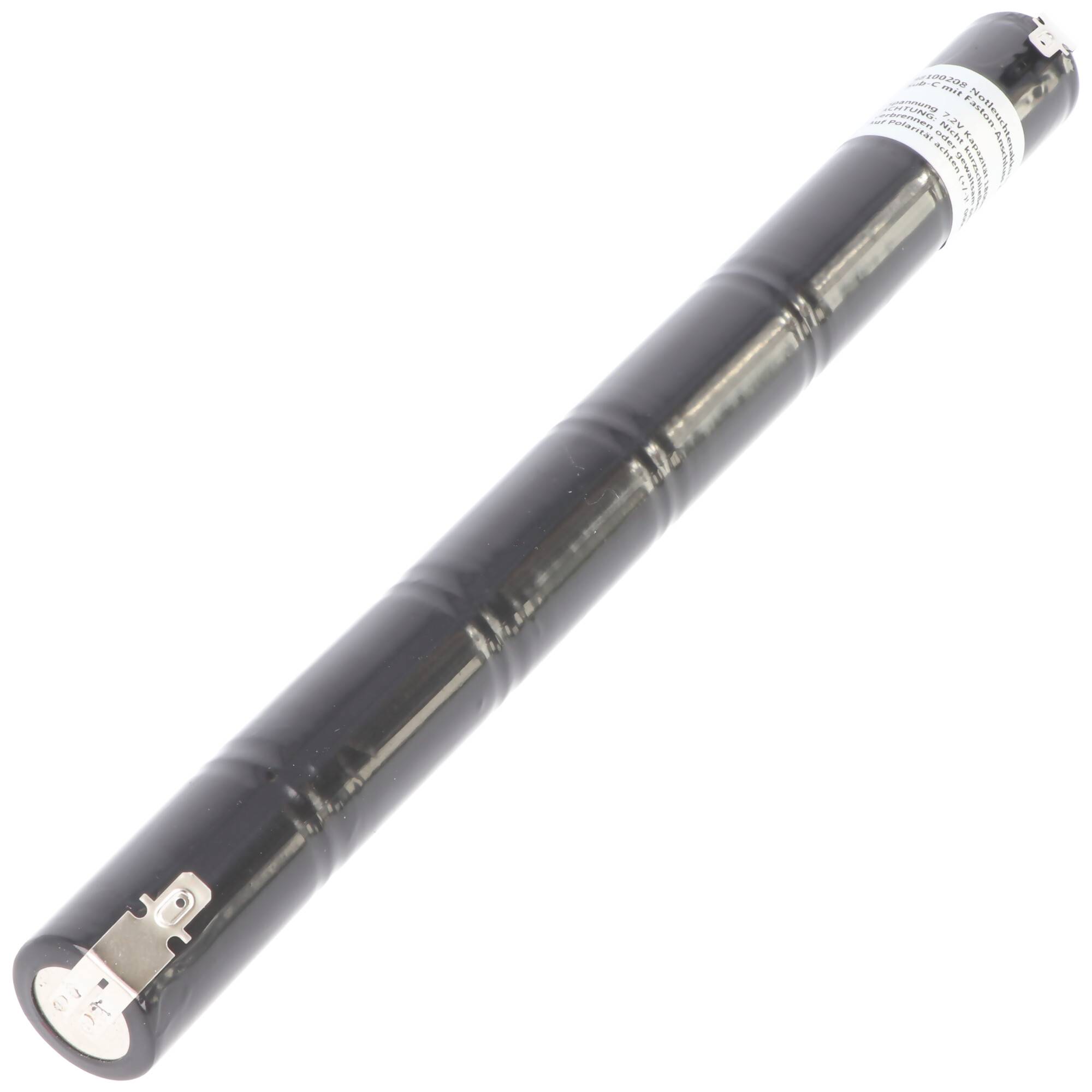 Notleuchtenakku NiMH 7,2V 1800mAh L1x6 Sub-C mit Faston-Anschluss 4,8mm