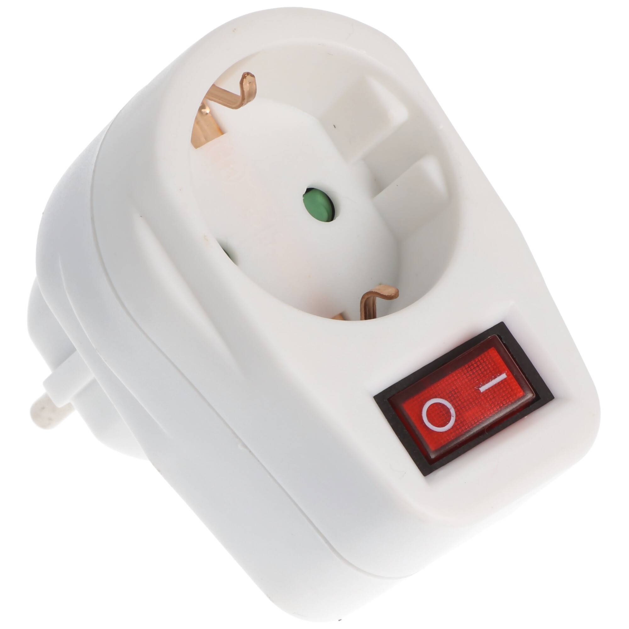 Zwischenschalter 1x Schutzkontakt weiß