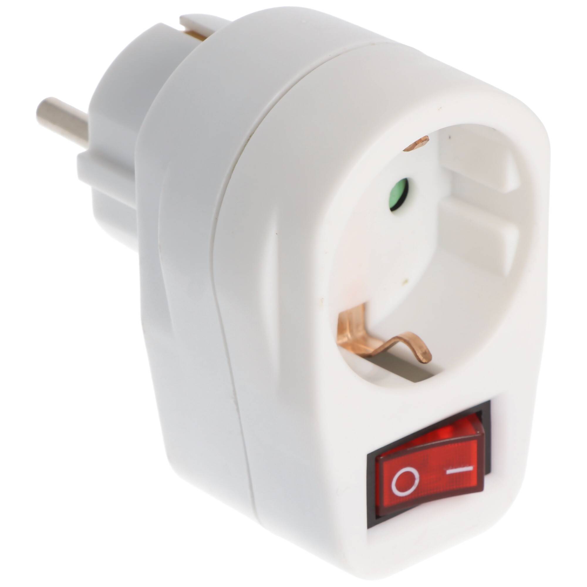 Zwischenschalter 1x Schutzkontakt weiß