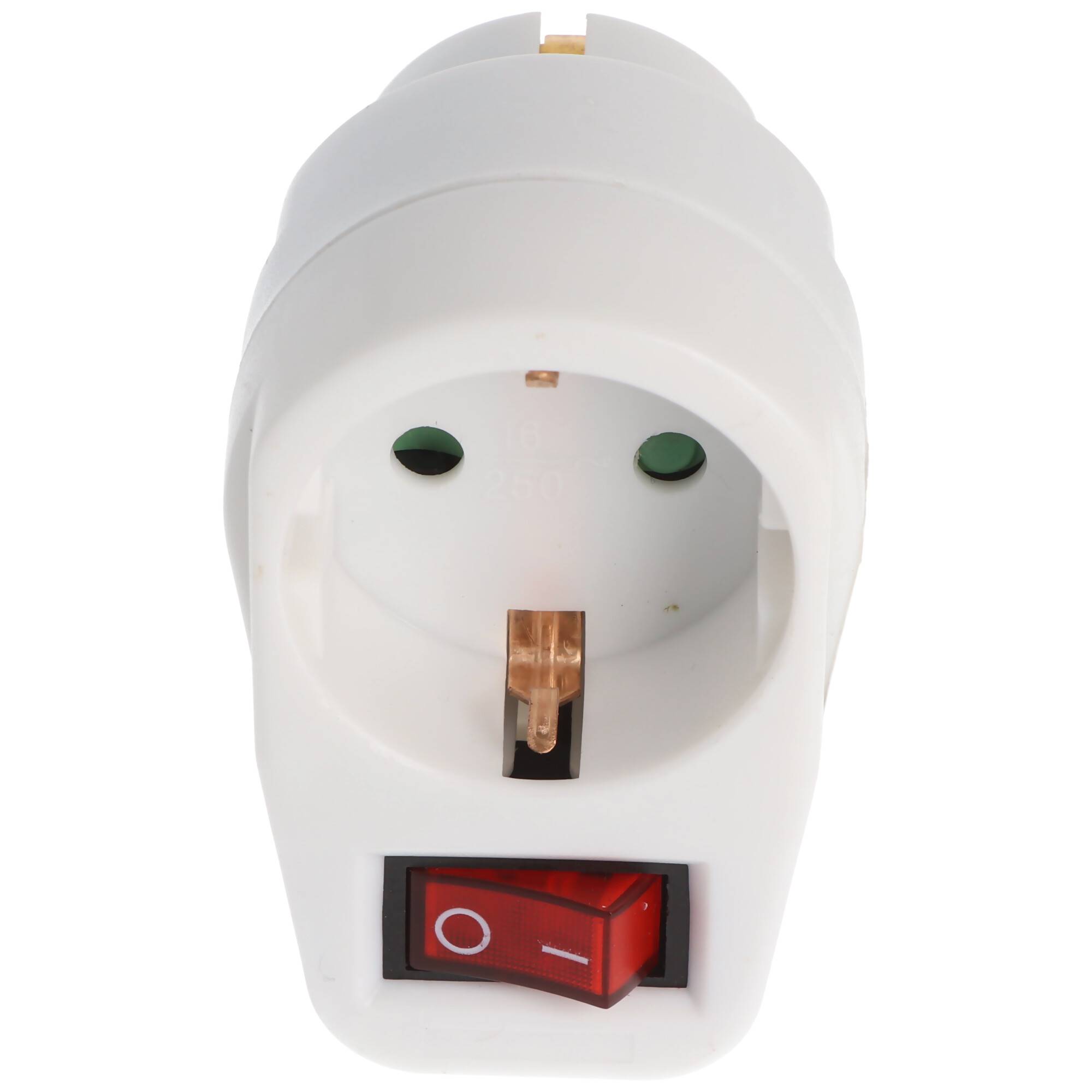 Zwischenschalter 1x Schutzkontakt weiß