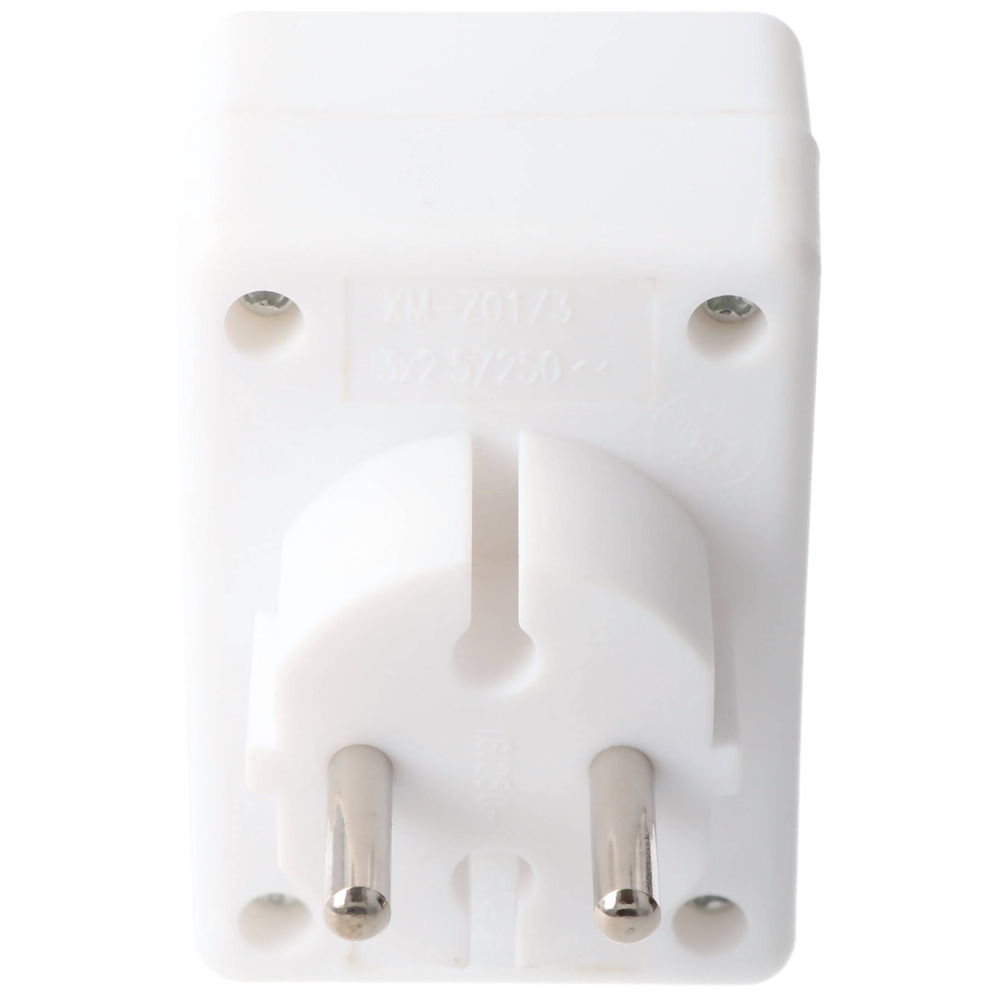 Multistecker 3x Euro weiß