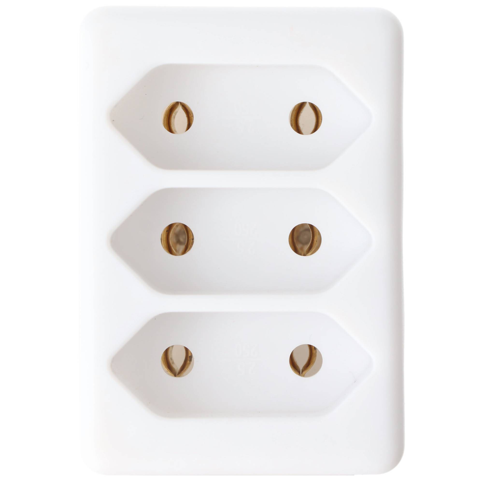 Multistecker 3x Euro weiß