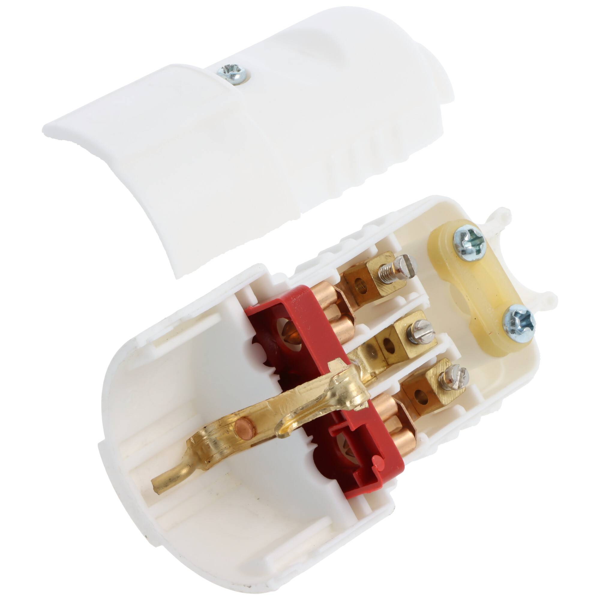 Schutzkontaktkupplung weiß, 16/250, Schutzkontakt-Kupplung