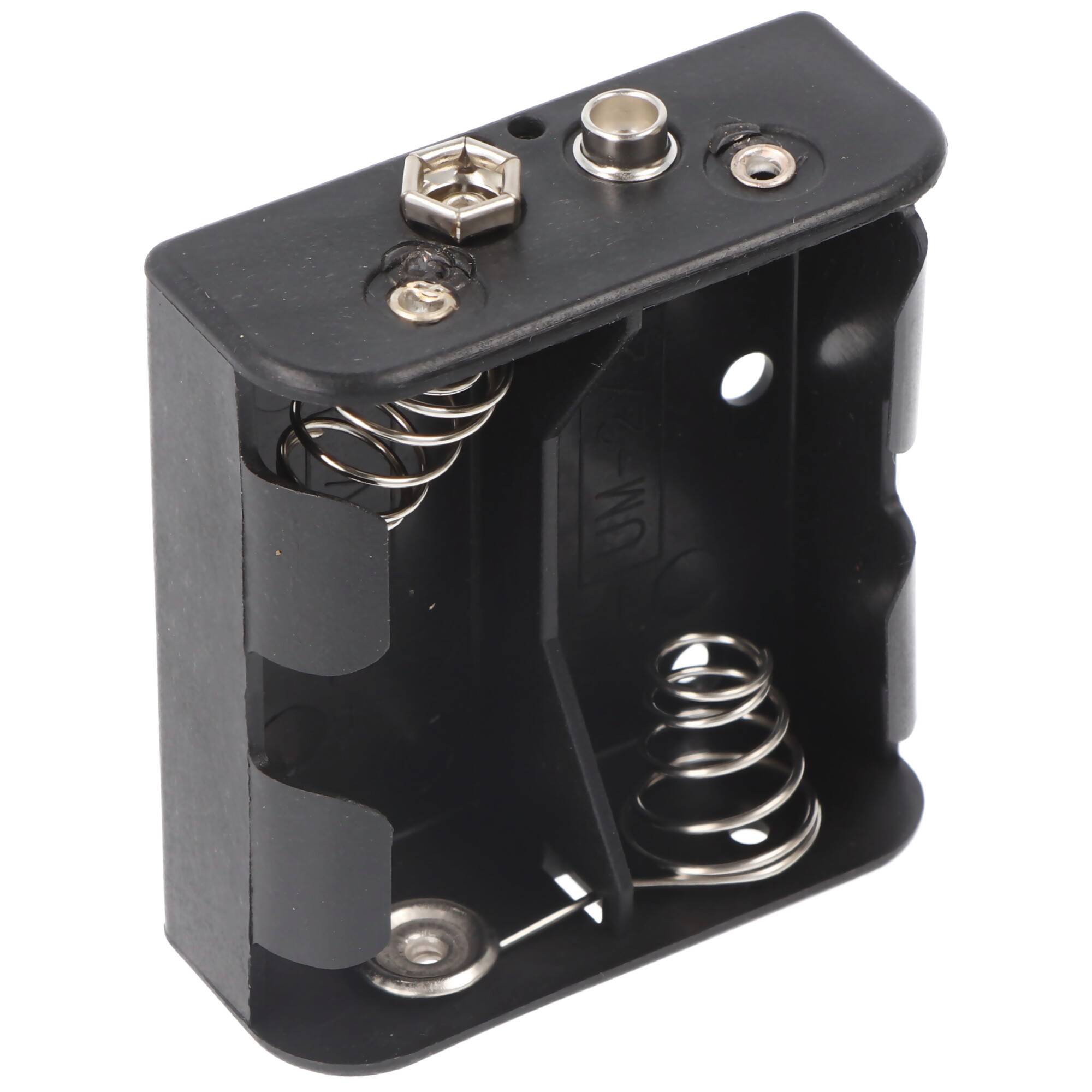 Batteriehalter für 2x Baby mit Druckknopf