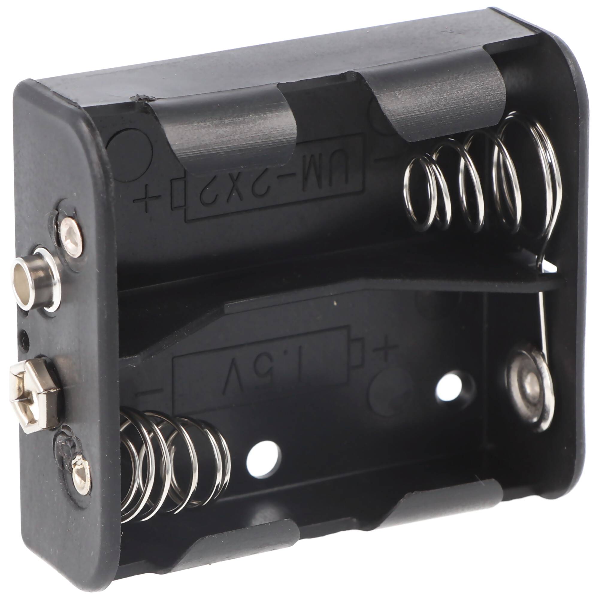 Batteriehalter für 2x Baby mit Druckknopf