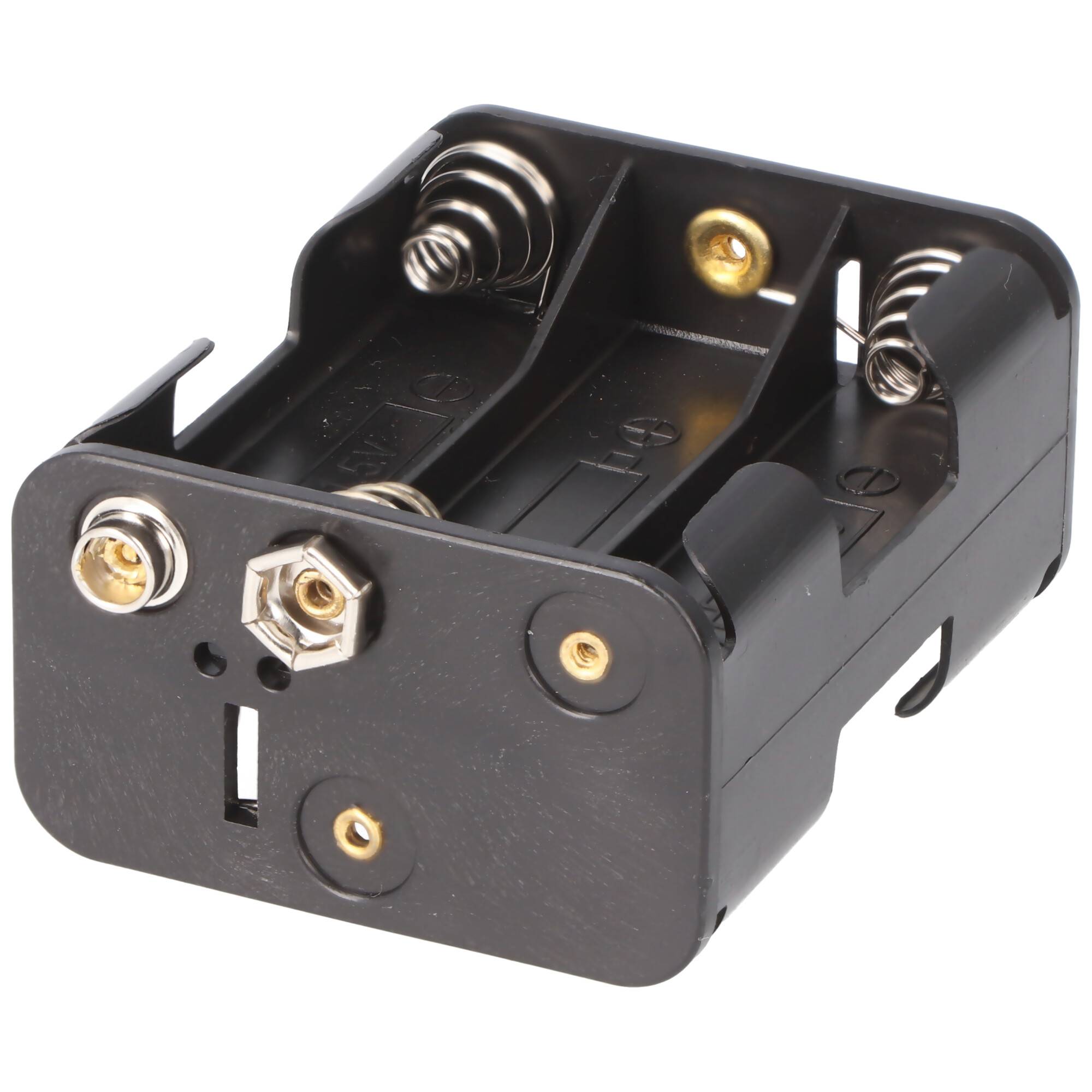 Batteriehalter für 6x Mignon mit Druckknopf