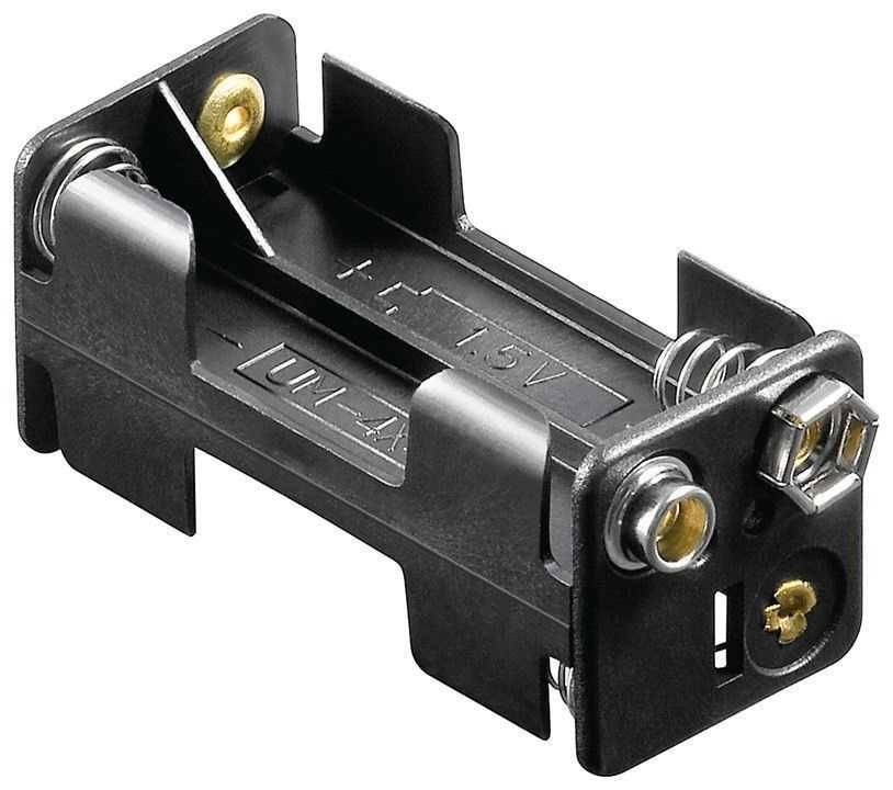 Batteriehalter für 4x Micro mit Druckknopf