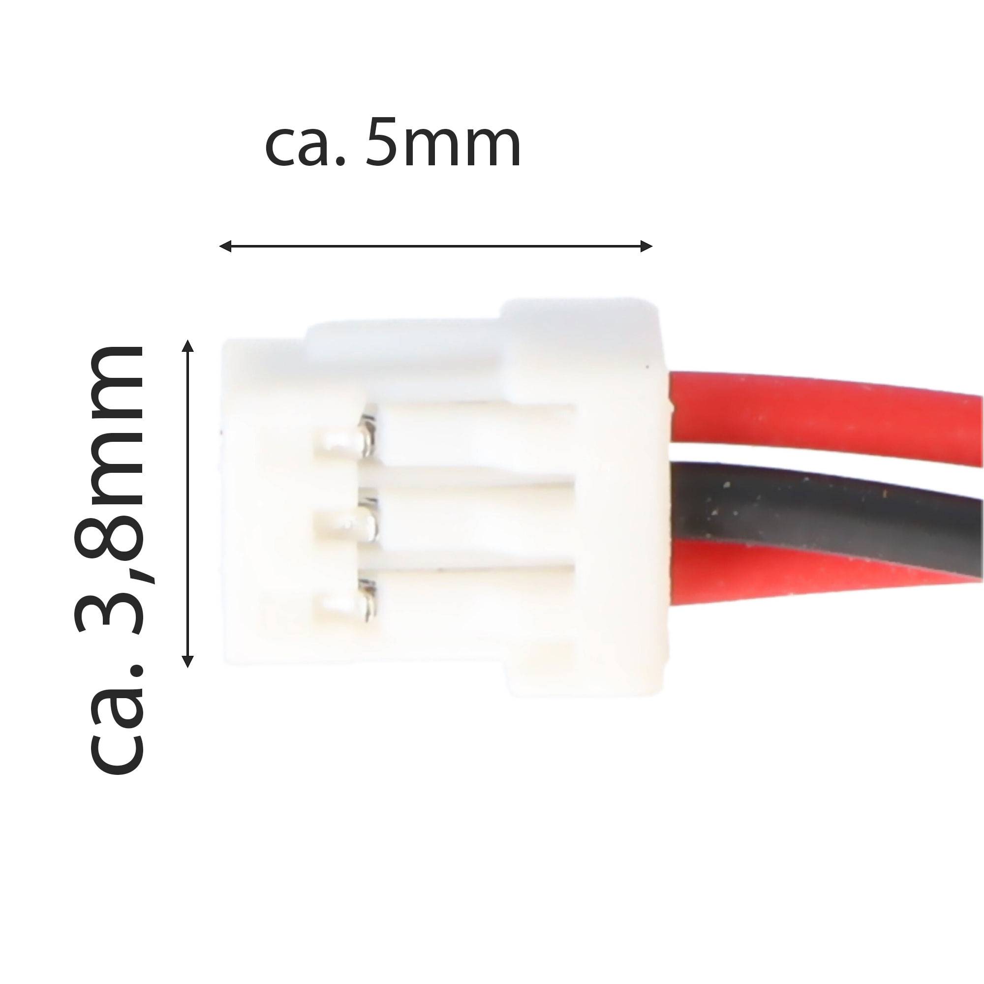 Batterie 2x 3V passend für Dorma XS-Pro-Zylinder, DOM ELS Pro Dom ELS Pro DOM Guardian, JST SHR Stecker