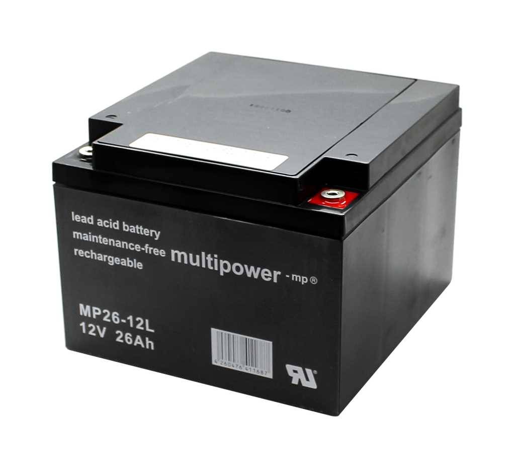 Multipower MPL26-12 12V 26Ah Long Life Bleiakku AGM Blei Gel Akku