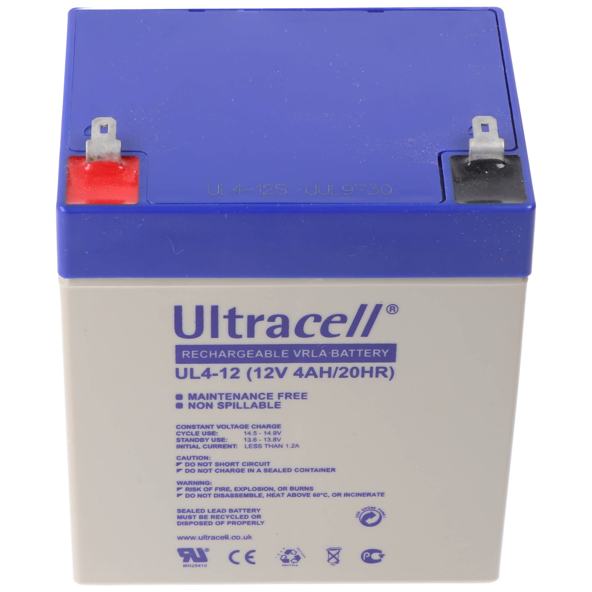 Ultracell UL4-12 12V 4Ah Bleiakku AGM Blei Gel Akku