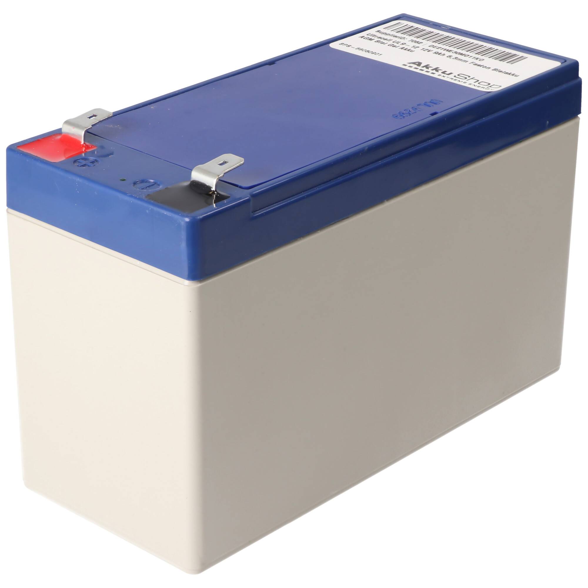 Ultracell UL9-12 12V 9Ah 6,3mm Faston Bleiakku AGM Blei Gel Akku