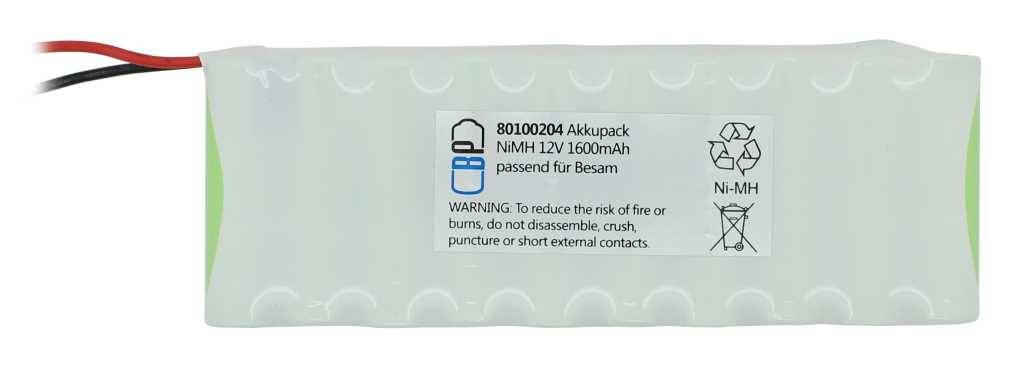 Akku für Türsteuerung NiMH 12V 1600mAh passend für Besam