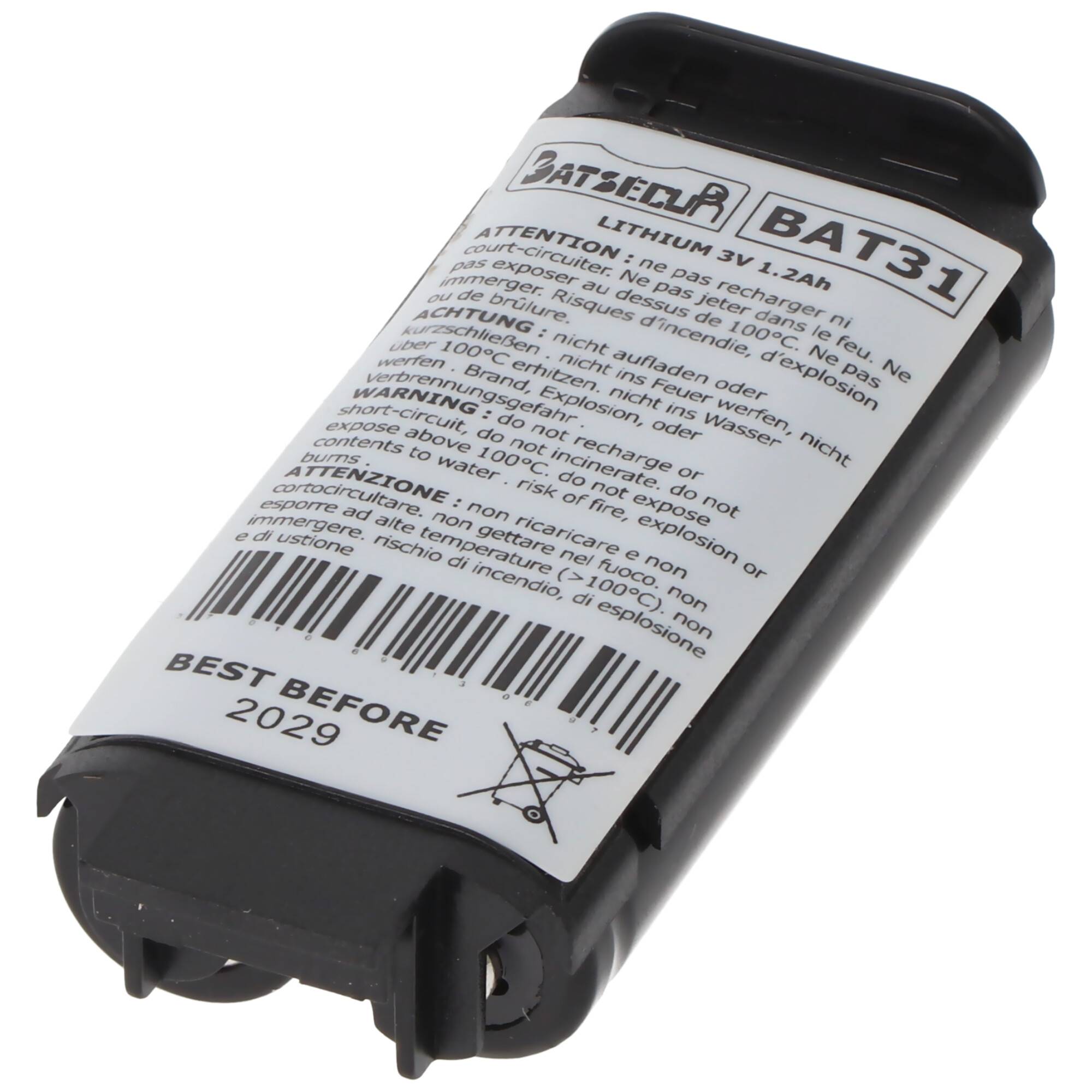 Pufferbatterie LiMnO2 3V 1200mAh ersetzt Daitem BATLi31