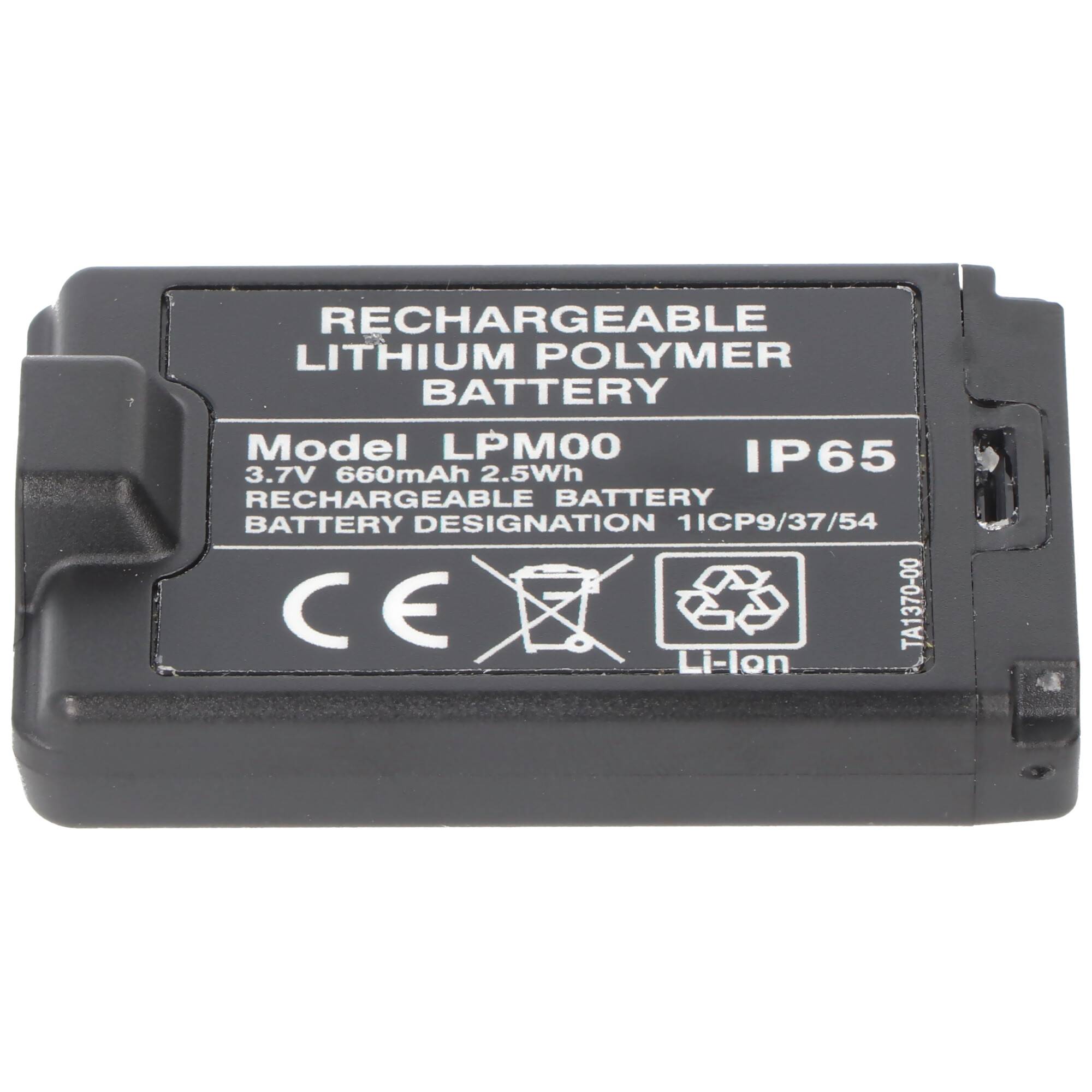 Original-Kranakku Li-Ion 3,7V 660mAh Autec LPM00, TA1370-00, 1ICP9/37/54