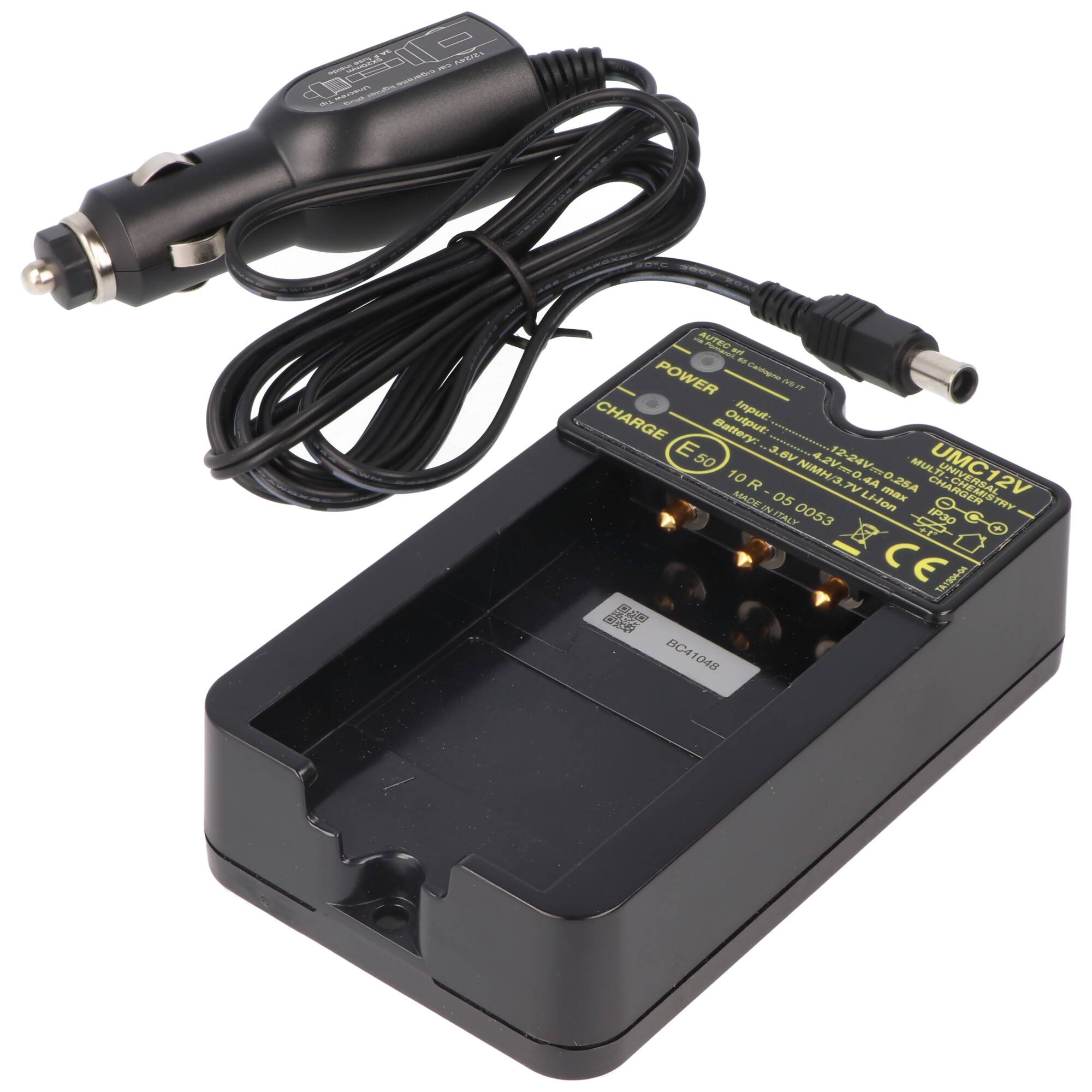 Original-Ladegerät Autec UMC12V DC R0CABA02E03B0 9V - 30V Caricabatterie DC