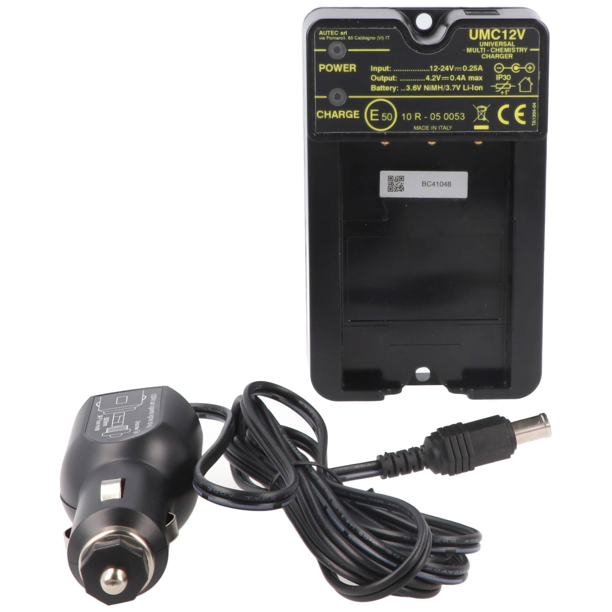 Original-Ladegerät Autec UMC12V DC R0CABA02E03B0 9V - 30V Caricabatterie DC