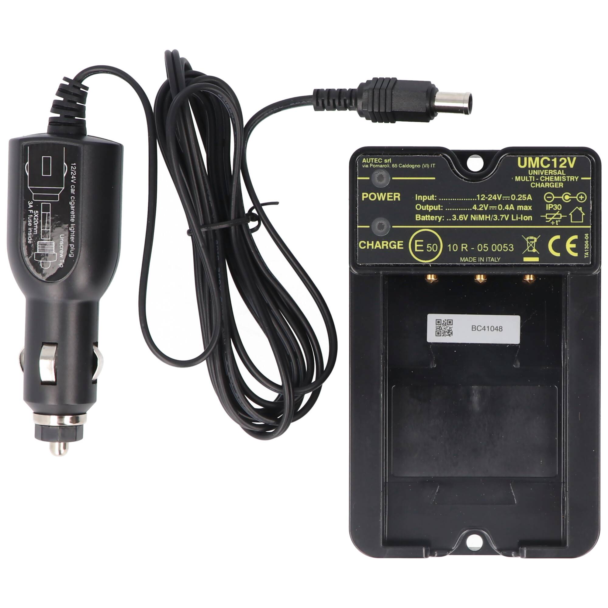 Original-Ladegerät Autec UMC12V DC R0CABA02E03B0 9V - 30V Caricabatterie DC