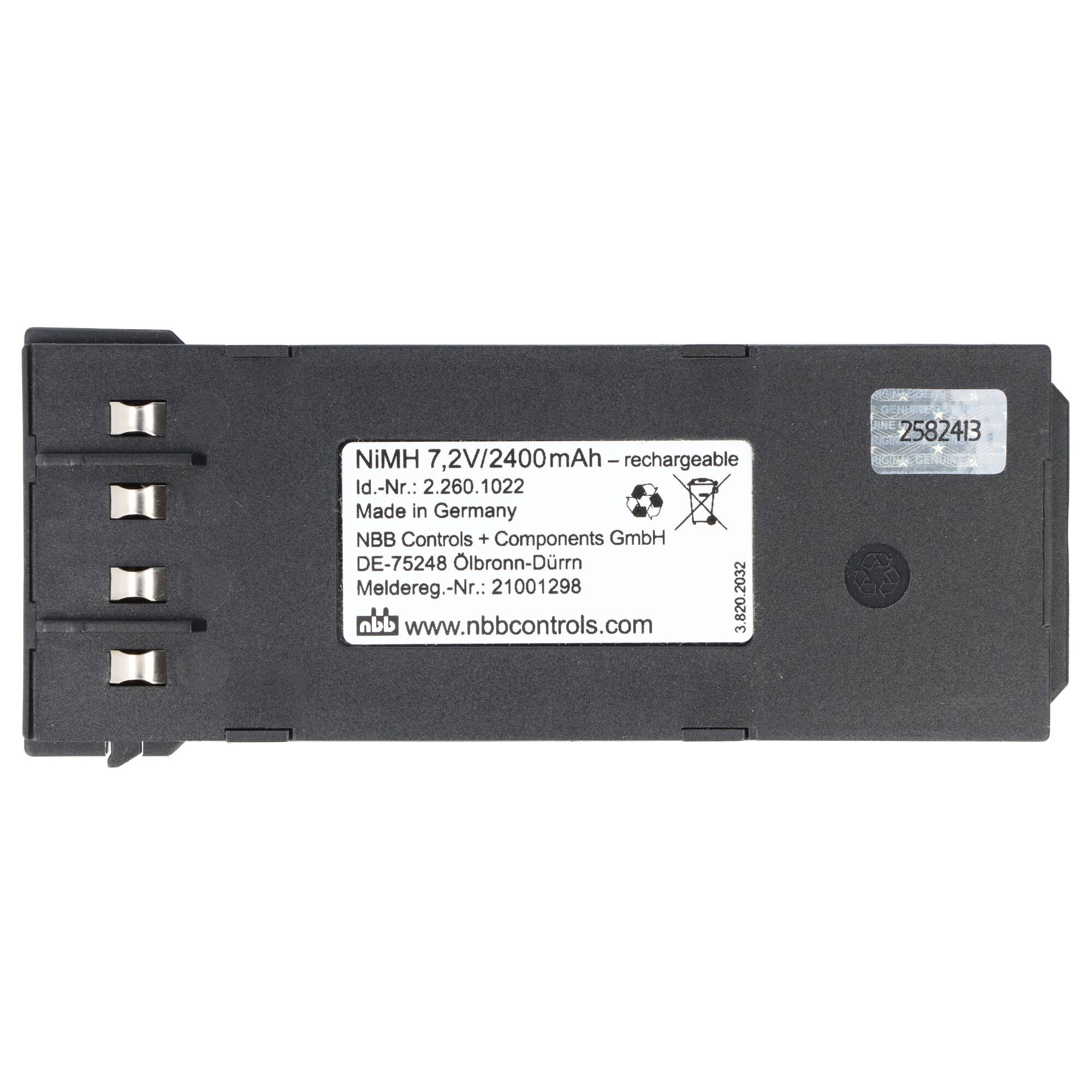 Original-Kranakku NiMH 7,2V 2400mAh Originalakku NBB Nano 22501000