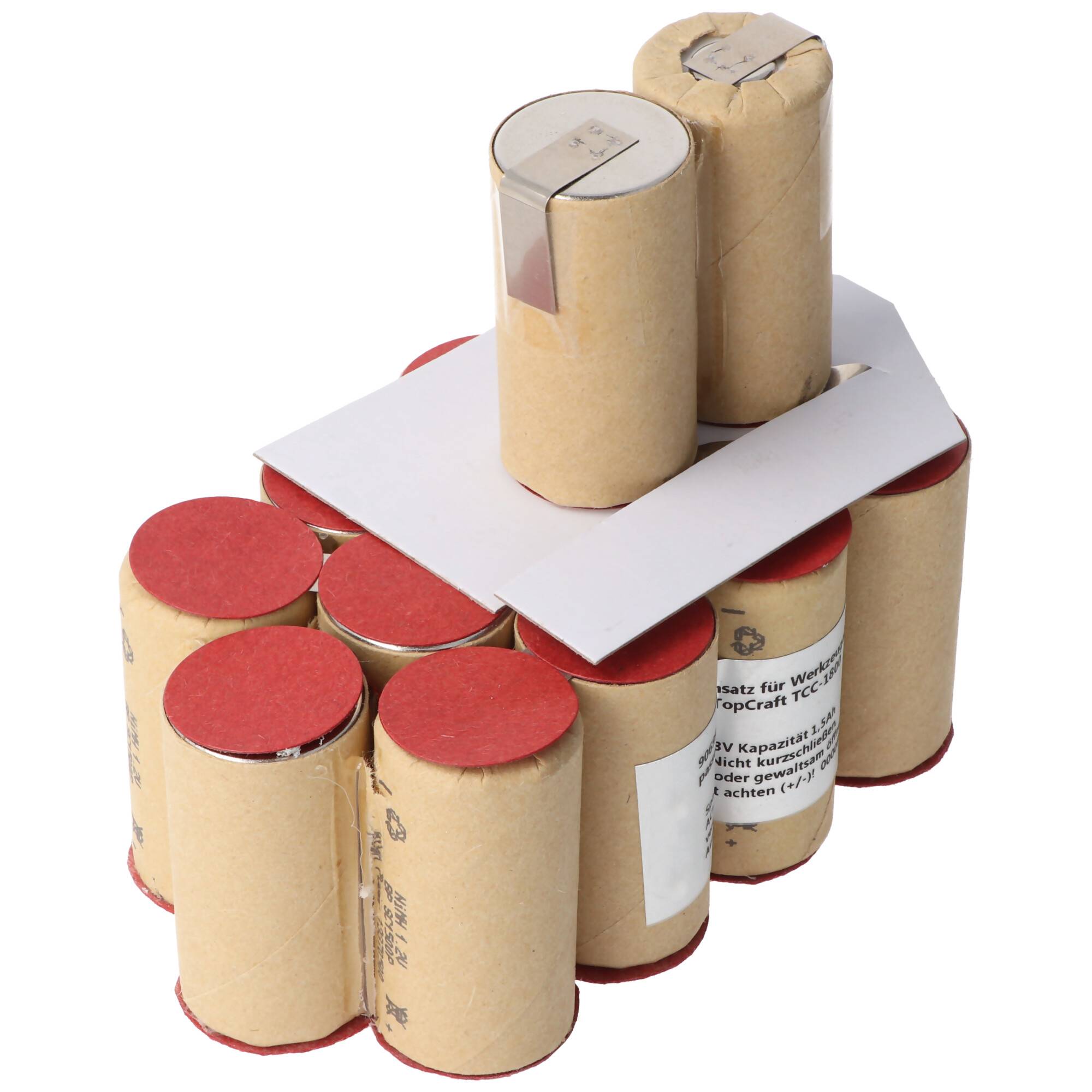 Einsatz für Werkzeugakku NiMH 18V 1,5Ah zum Selbsteinbau ersetzt TopCraft 18V