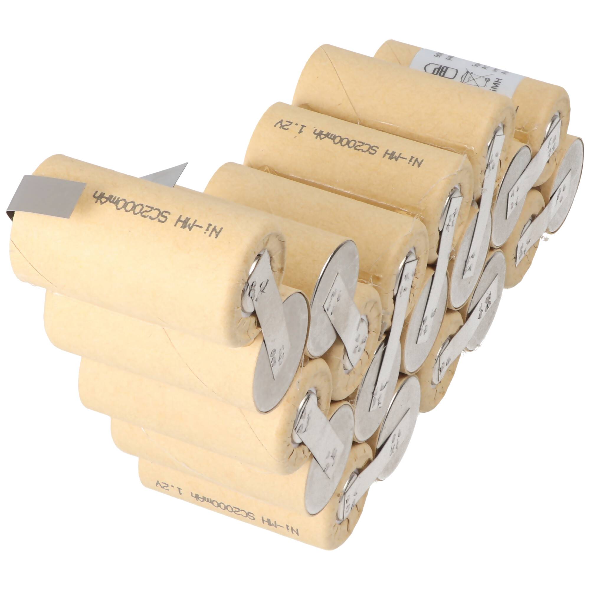 Einsatz für Werkzeugakku NiMH 24V 2,0Ah zum Selbsteinbau passend für FlyMarker