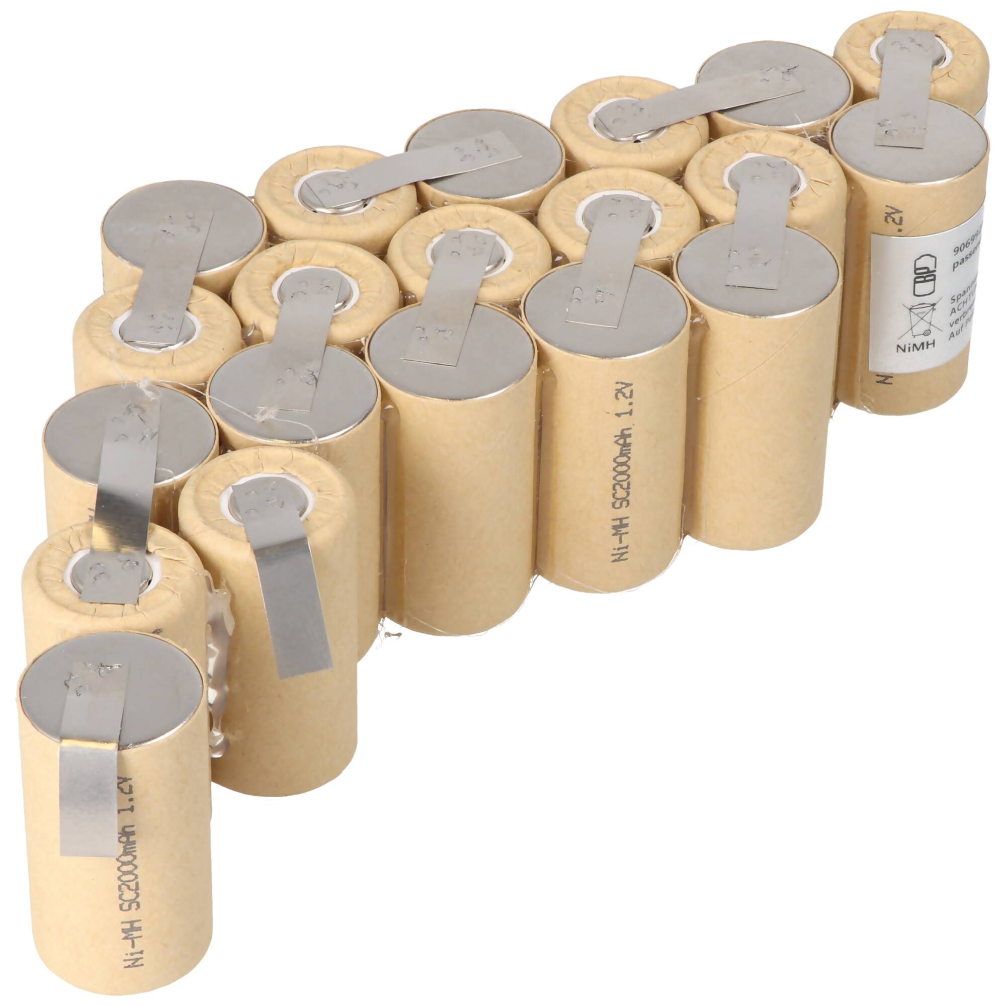 Einsatz für Werkzeugakku NiMH 24V 2,0Ah zum Selbsteinbau passend für FlyMarker