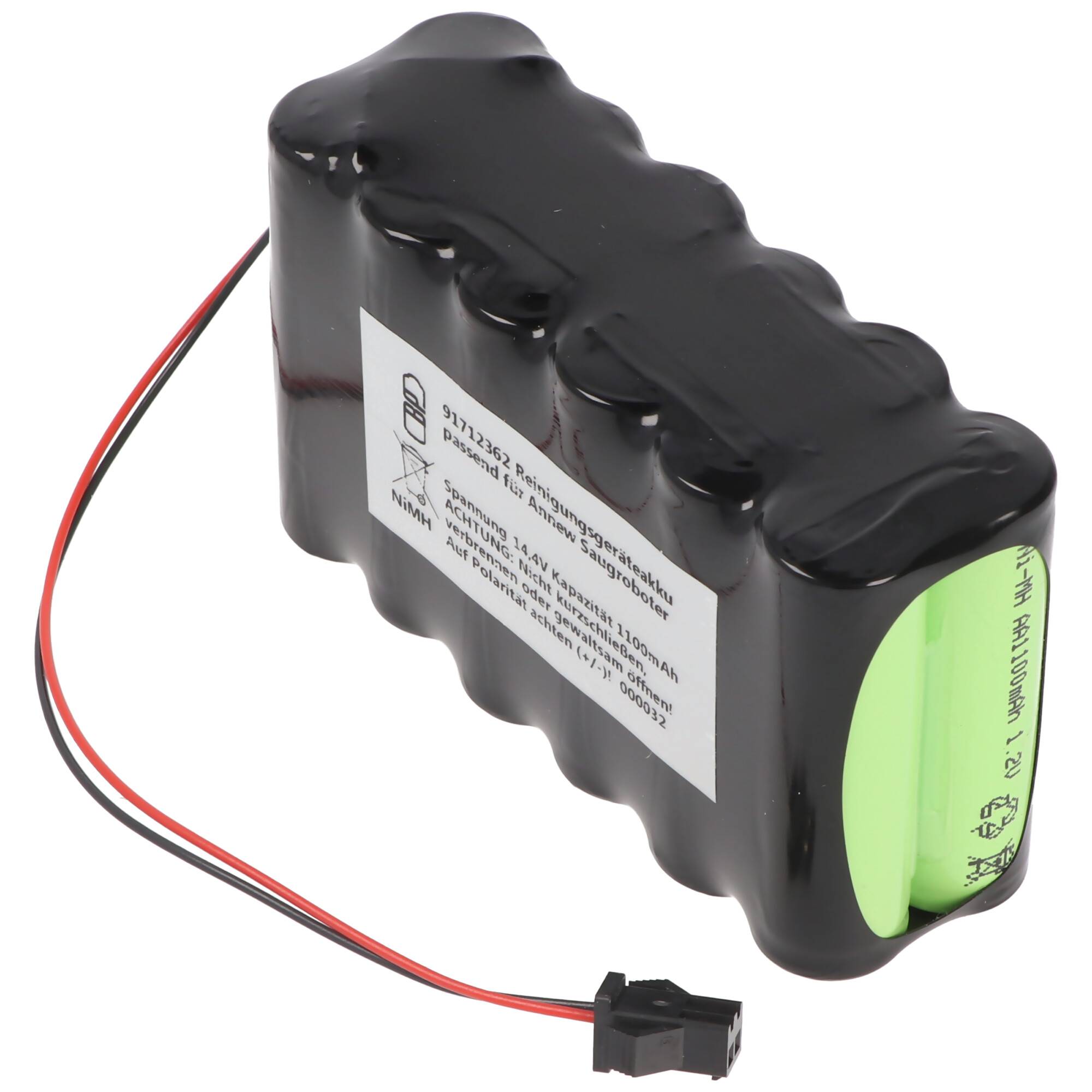 Reinigungsgeräteakku NiMH 14,4V 1100mAh passend für Annew Saugroboter