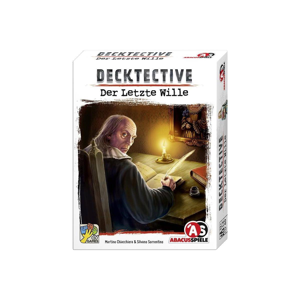 ACUD0074 - Decktective – Der Letzte Wille, Kartenspiel, für 1-6 Spieler, ab 12 Jahren (DE-Ausgabe)