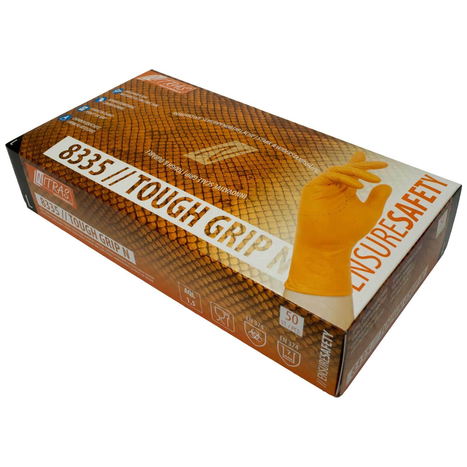 NITRAS Einmalhandschuhe Nitril Tough Grip N 8335 - Größe:11