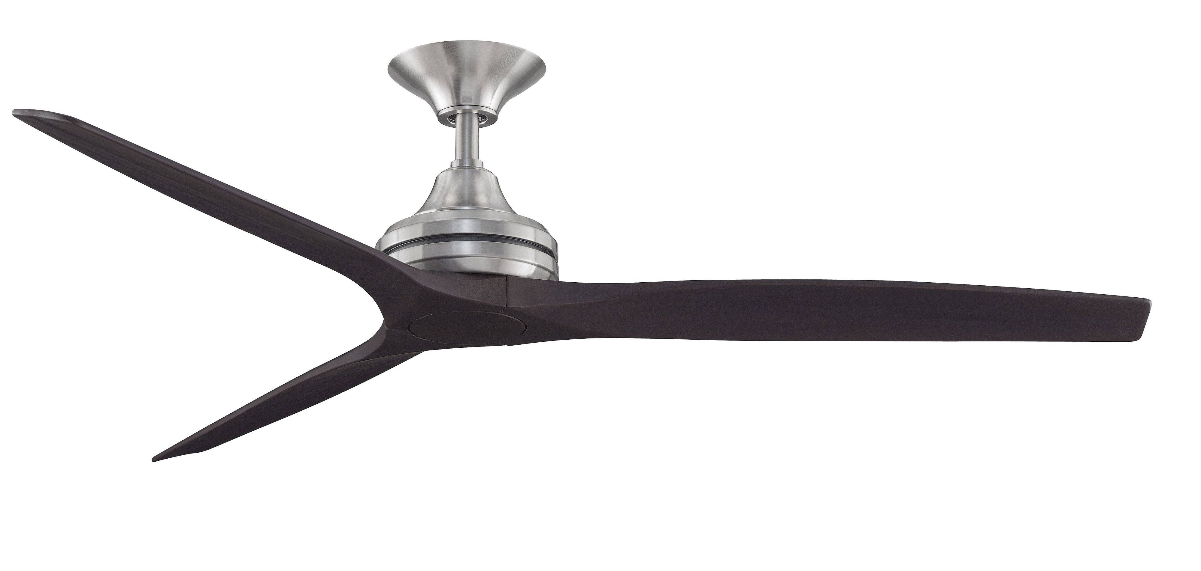 Deckenventilator Spitfire 152 cm Chrom / Nussbaum