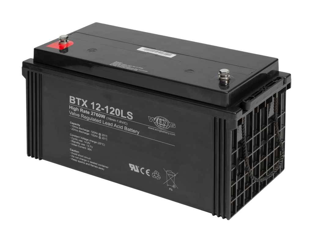 Wing BTX12-120LS 12V 126,2Ah high rate hochstromfähig Bleiakku AGM Blei Gel Akku