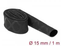 DeLOCK 19586, Schrumpfschlauch, Schwarz, Polyolefin, 100 cm, 1,5 cm, 1 Stück(e)