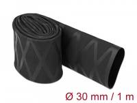 DeLOCK 19596, Schrumpfschlauch, Schwarz, Polyolefin, 100 cm, 3 cm, 1 Stück(e)