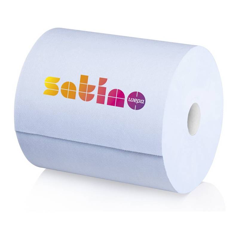 satino by wepa Putzrolle Comfort, 3-lagig, blau, 350 m