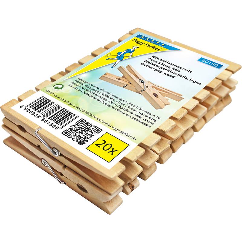 Peggy Perfect Wäscheklammern, aus Holz, Länge: 100 mm